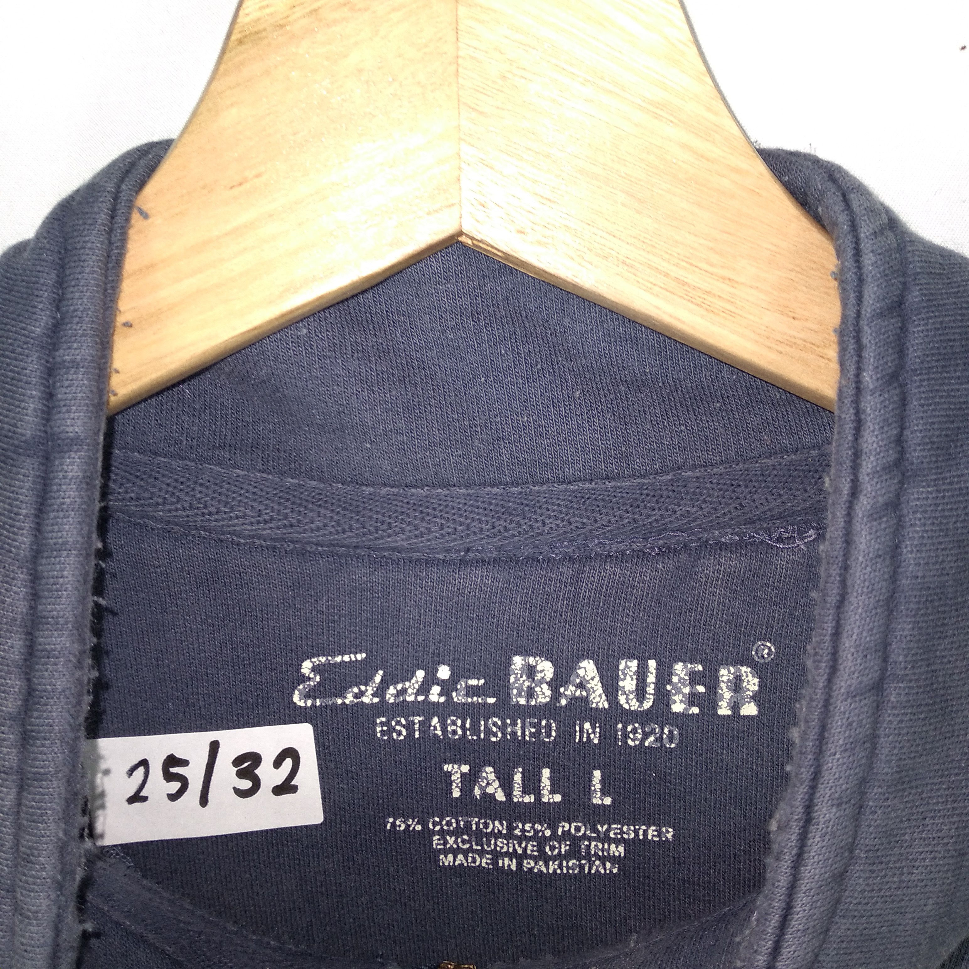 Designer × Eddie Bauer × Vintage Vintage Eddie Bauer Plain Half Zipper Sweatshirts Size US XL / EU 56 / 4 - 9 Thumbnail
