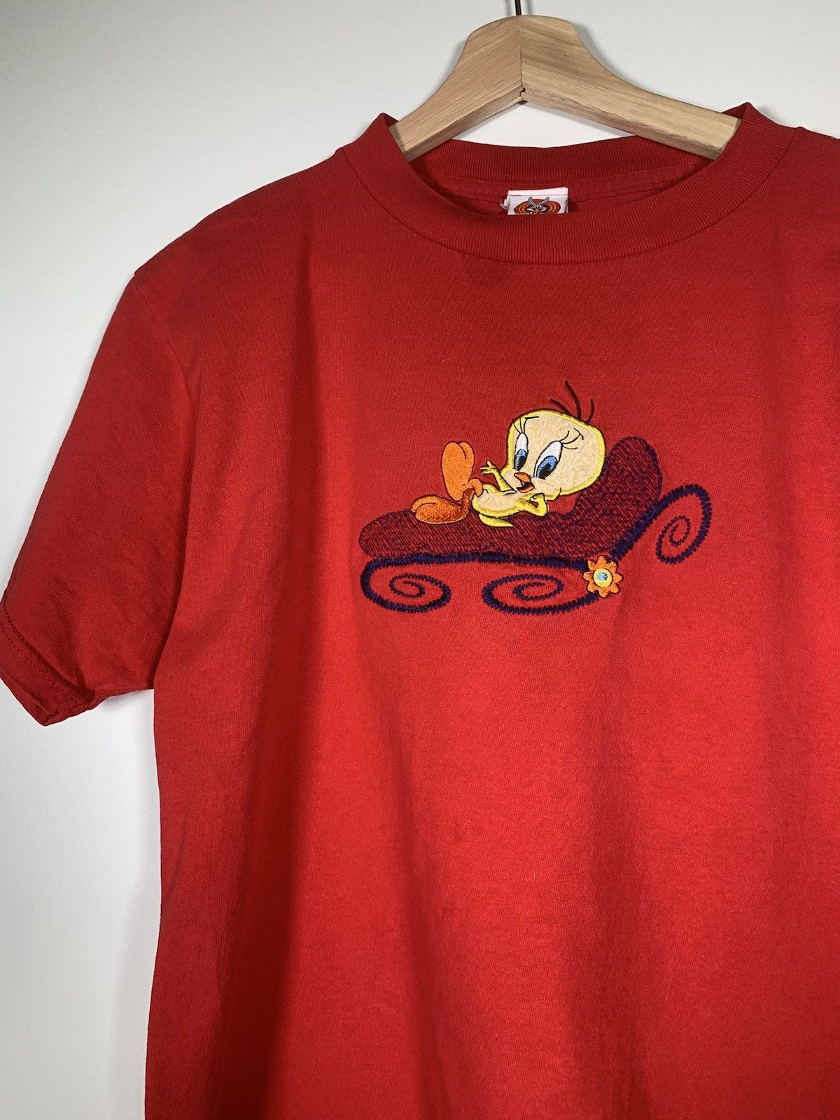Vintage × Warner Bros Vintage 1997 Looney Tunes Tweety Bird T Shirt 90s Size US L / EU 52-54 / 3 - 1 Thumbnail