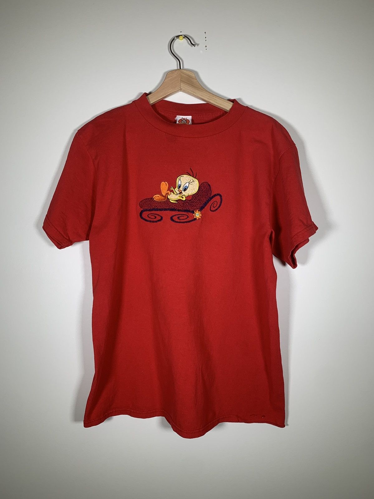 Vintage × Warner Bros Vintage 1997 Looney Tunes Tweety Bird T Shirt 90s Size US L / EU 52-54 / 3 - 2 Thumbnail