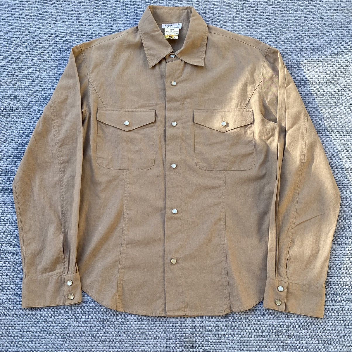 agnes b. pearl snap button shirt Size US M / EU 48-50 / 2 - 2 Thumbnail
