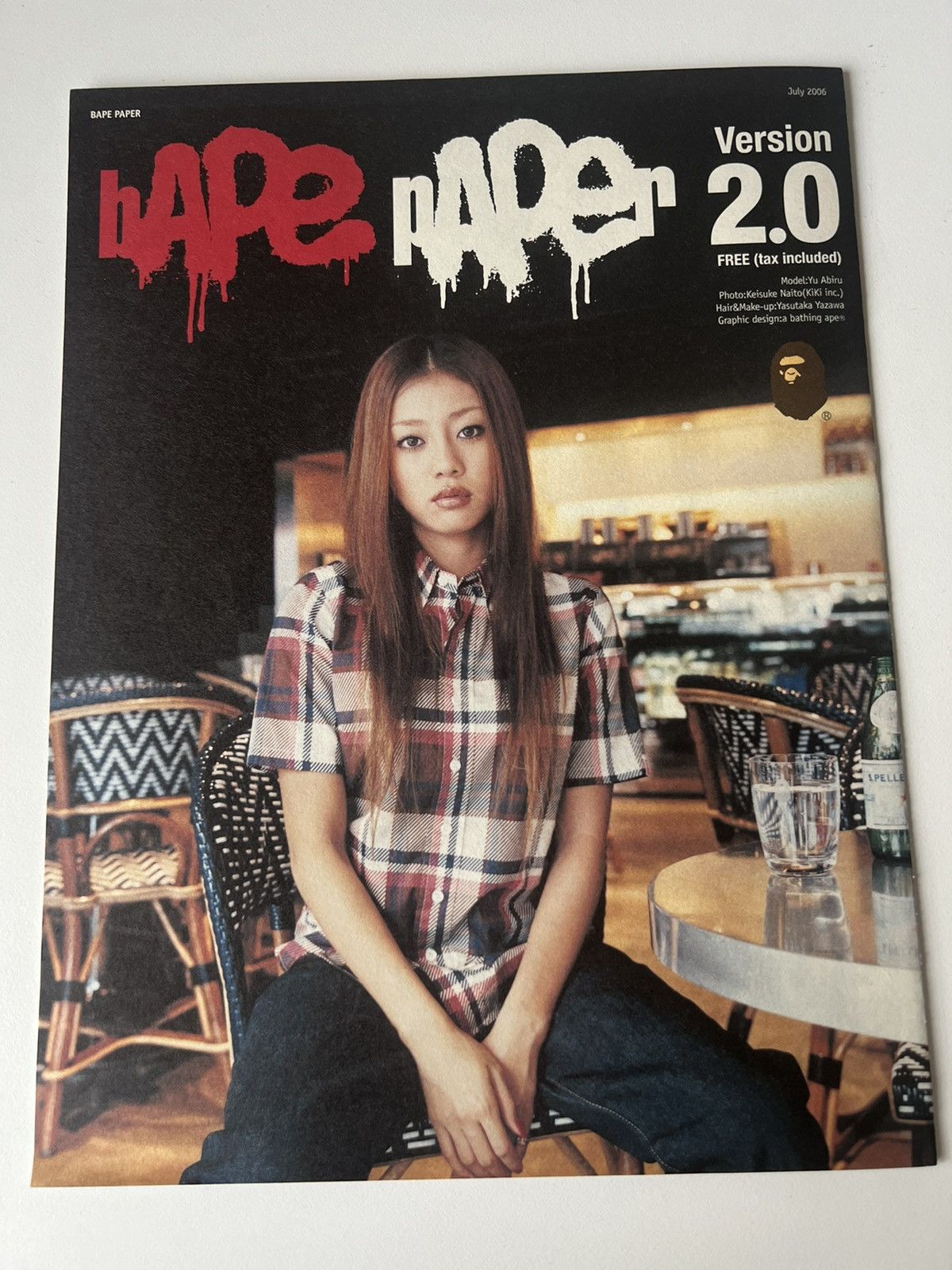 Bape BAPE Poster Cafe Girl Swarovski Tee Camo A Bathing Ape Size ONE SIZE - 4 Thumbnail