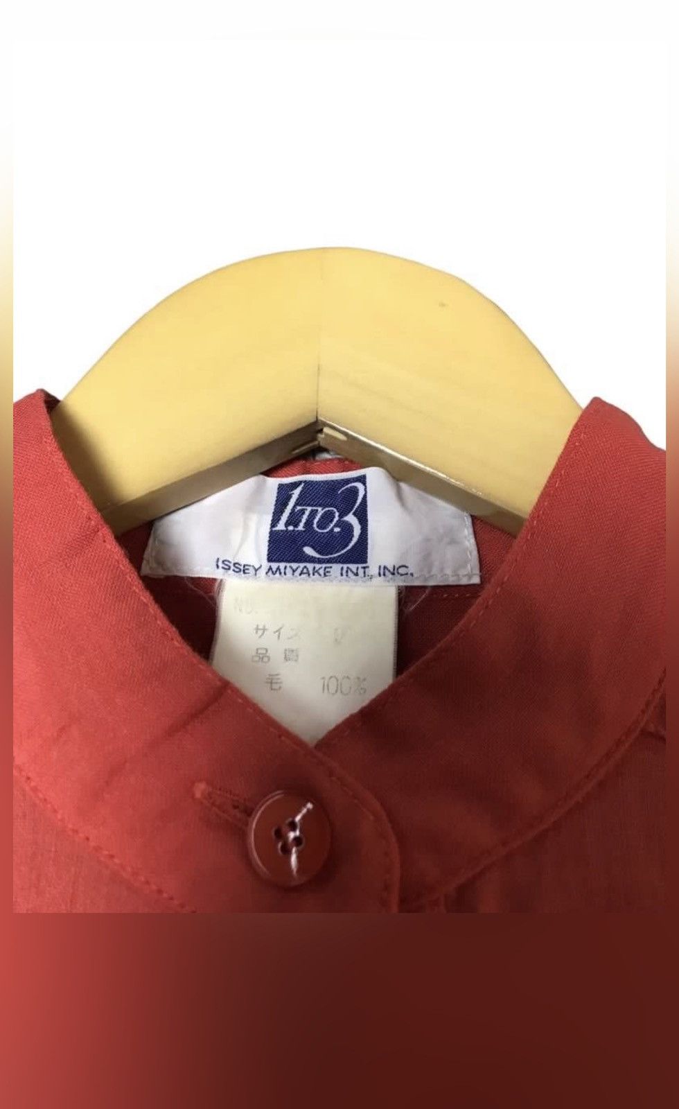 Issey Miyake × Vintage Vintage Issey Miyake Wool Botton Up Shirt Size US XS / EU 42 / 0 - 4 Thumbnail