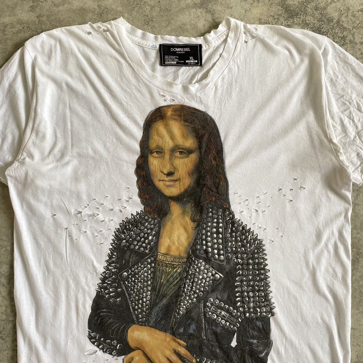 DOMREBEL Dom Rebel Montreal Mona Lisa Distressed T-Shirt Size US XL / EU 56 / 4 - 2 Thumbnail