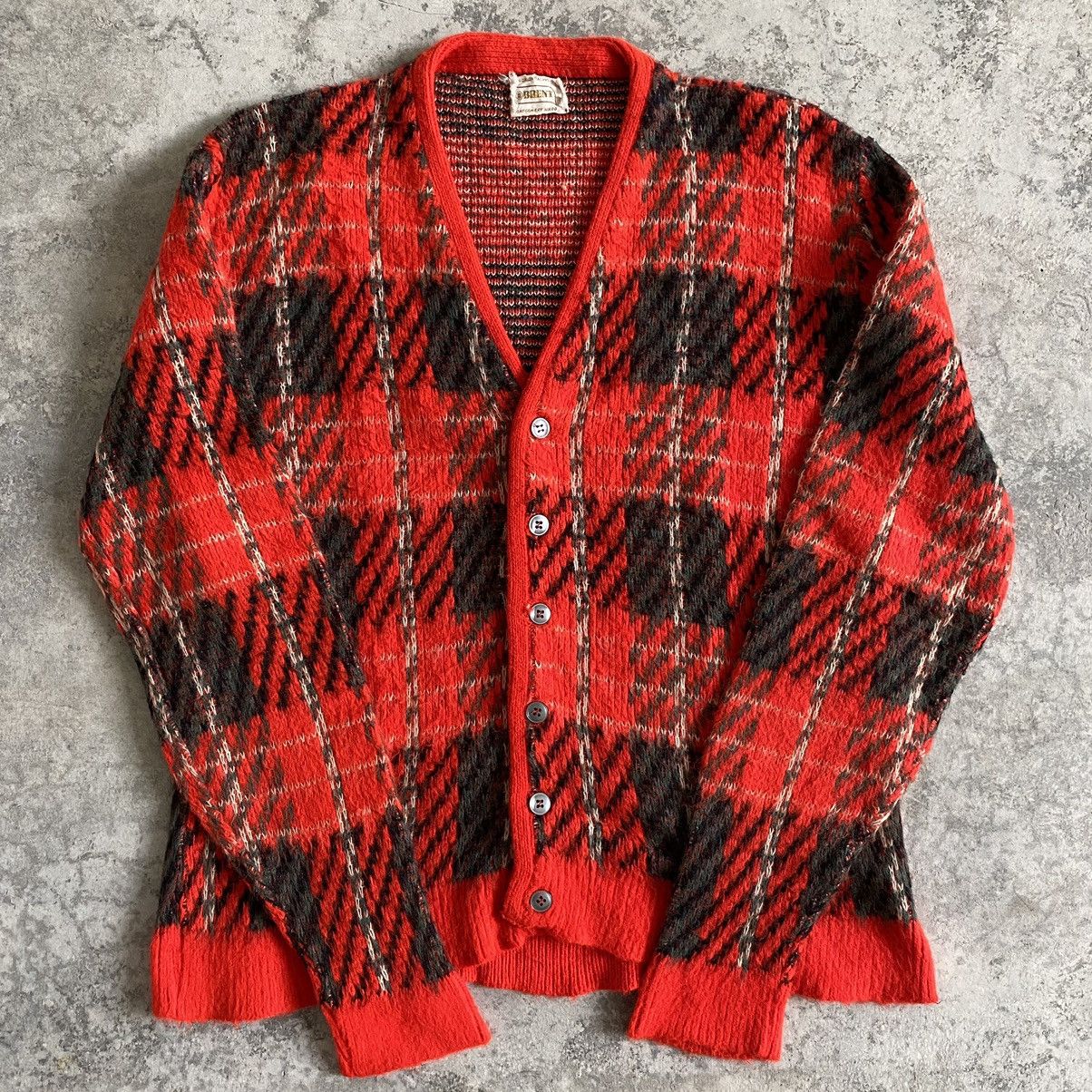 Vintage Vintage 60’s Brent Knitted Mohair Cardigan Jumper Sweater Size S / US 4 / IT 40 - 6 Thumbnail