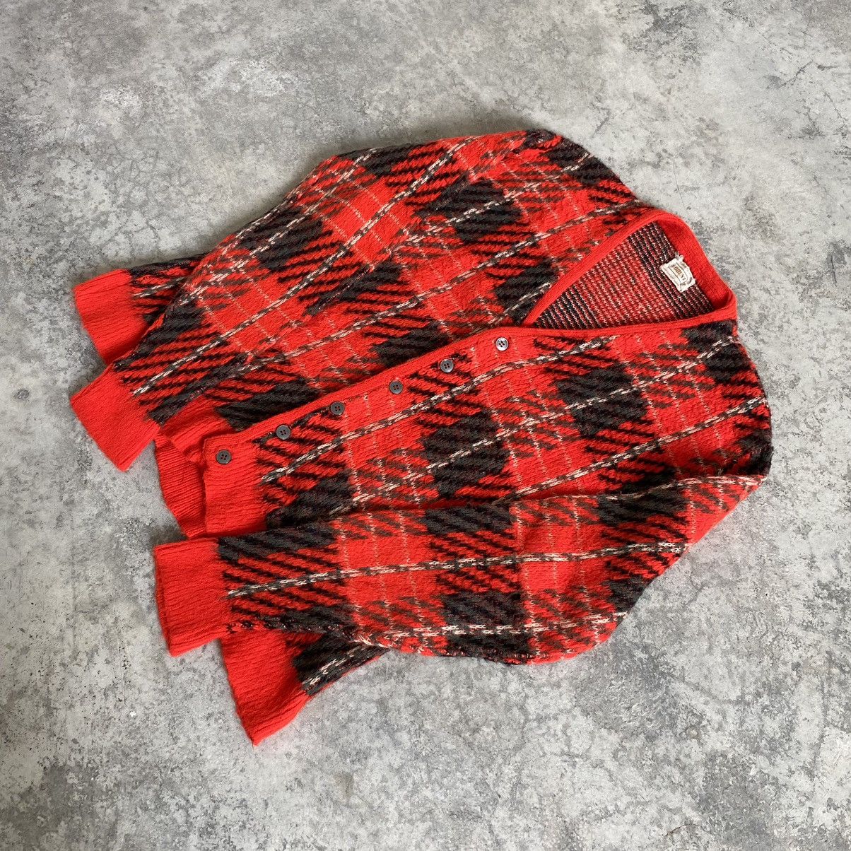 Vintage 60's Brent Knitted Mohair Cardigan Jumper Sweater