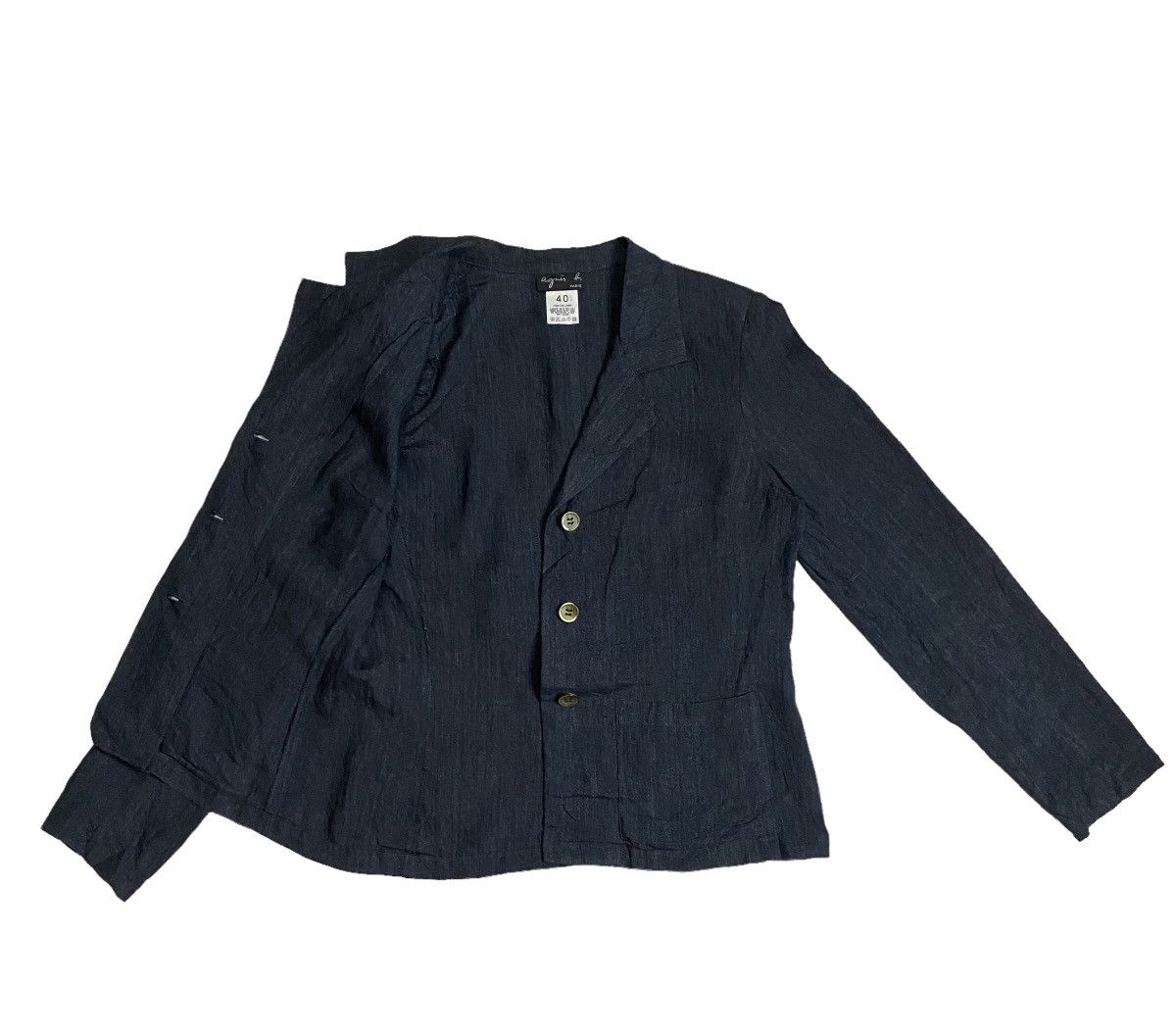 agnes b. Agnes B. Linen coat jacket Size S / US 4 / IT 40 - 6 Thumbnail