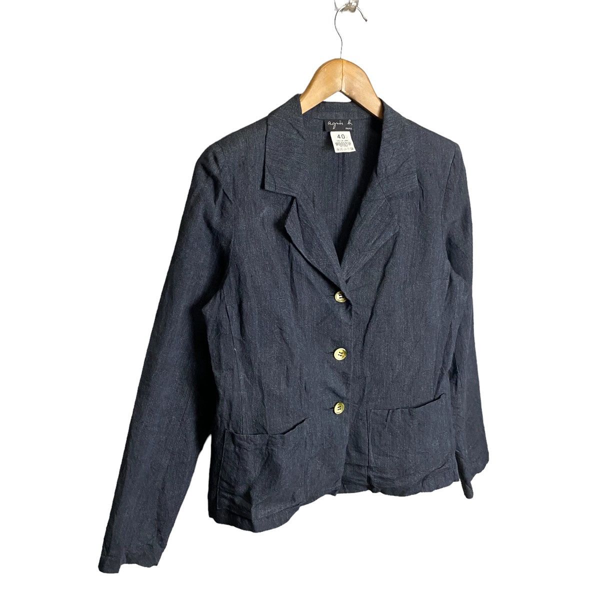 agnes b. Agnes B. Linen coat jacket Size S / US 4 / IT 40 - 2 Thumbnail