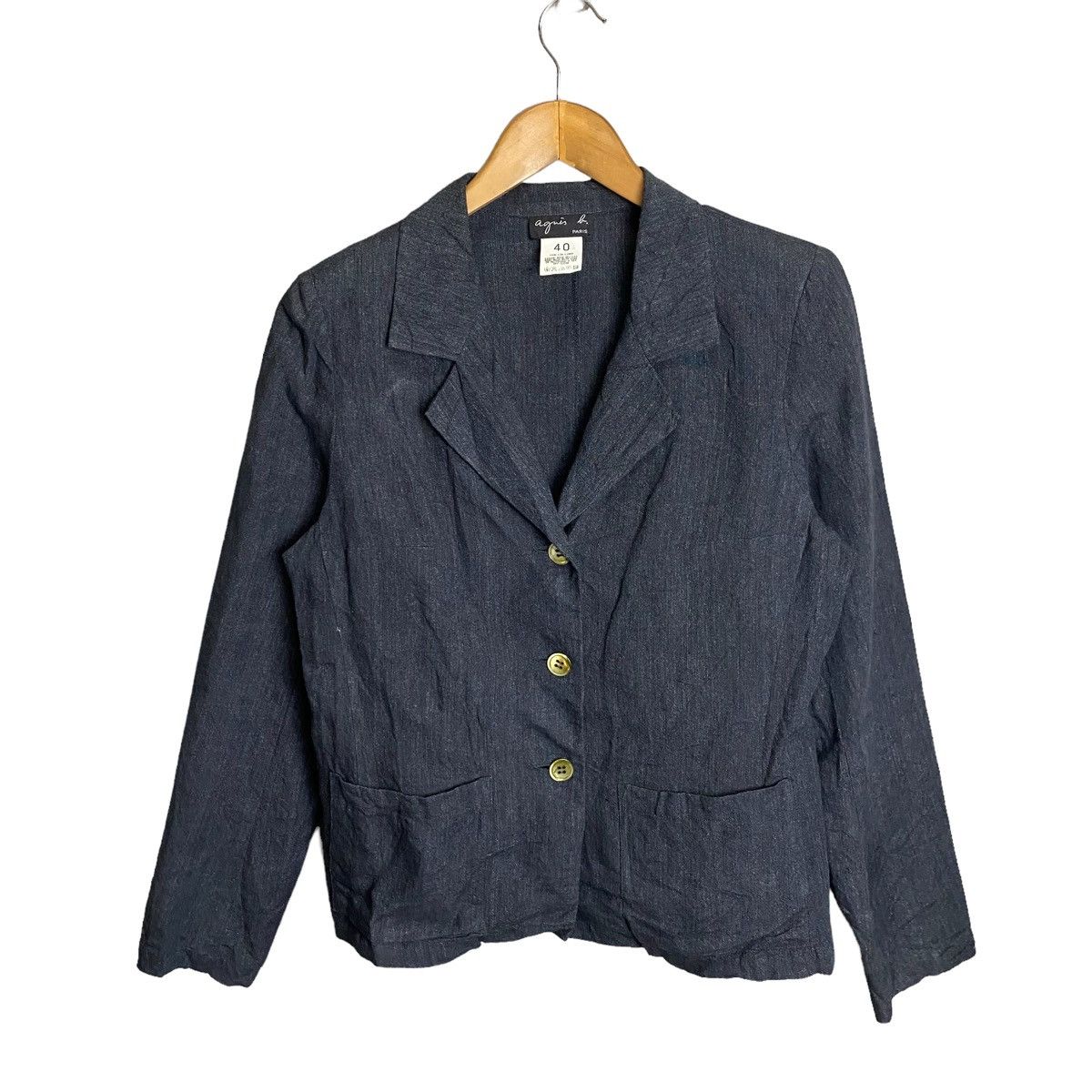 agnes b. Agnes B. Linen coat jacket Size S / US 4 / IT 40 - 1 Thumbnail