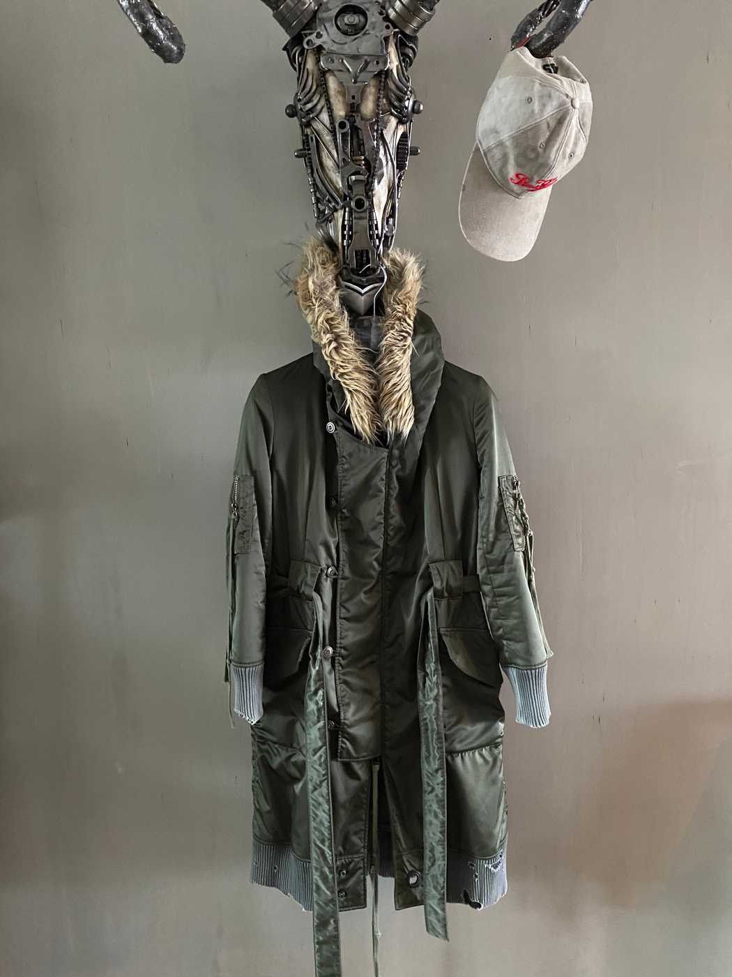 Greg Lauren Fur Hooded Bomber Boxer Parka by Greg Lauren Size US XS / EU 42 / 0 - 4 Thumbnail