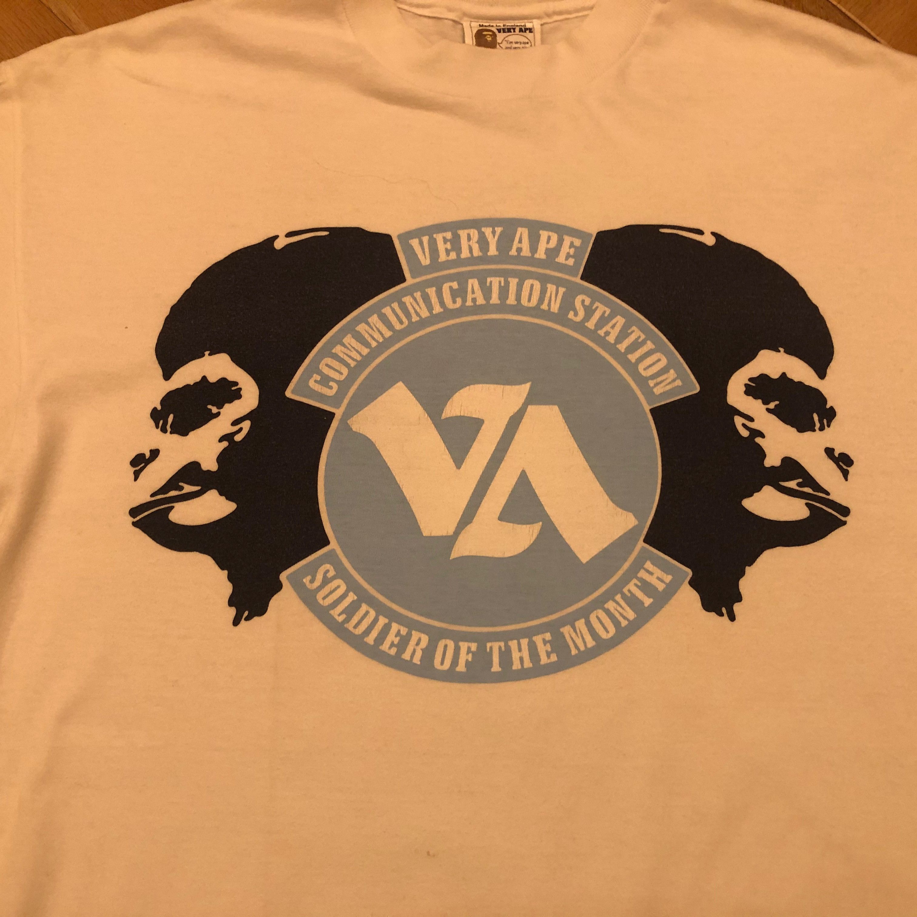 Bape Bape 90s Very Ape Soldier Of The Month Tee Shirt Size US L / EU 52-54 / 3 - 2 Thumbnail