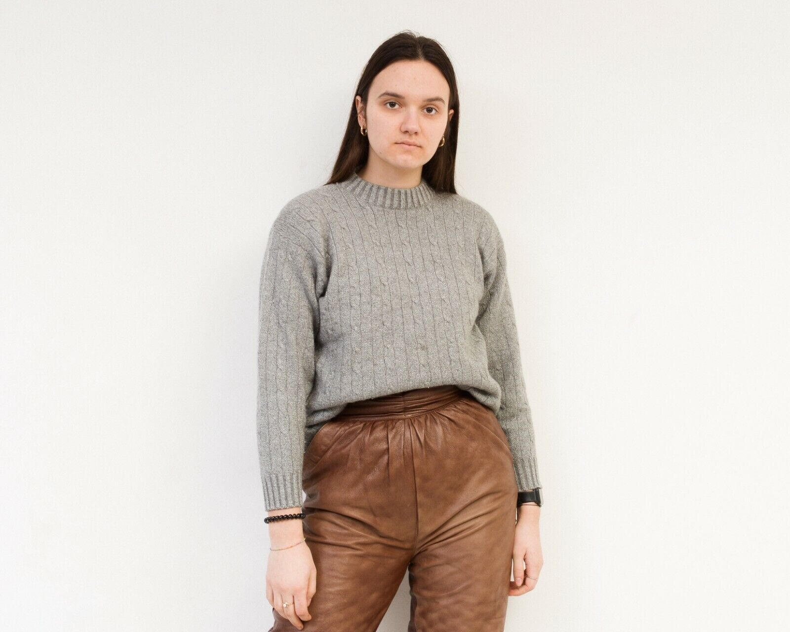 Other × Vintage Cashmere Sweater Wool Glossy Jumper Christmas Pullover Shine Size M / US 6-8 / IT 42-44 - 1 Thumbnail