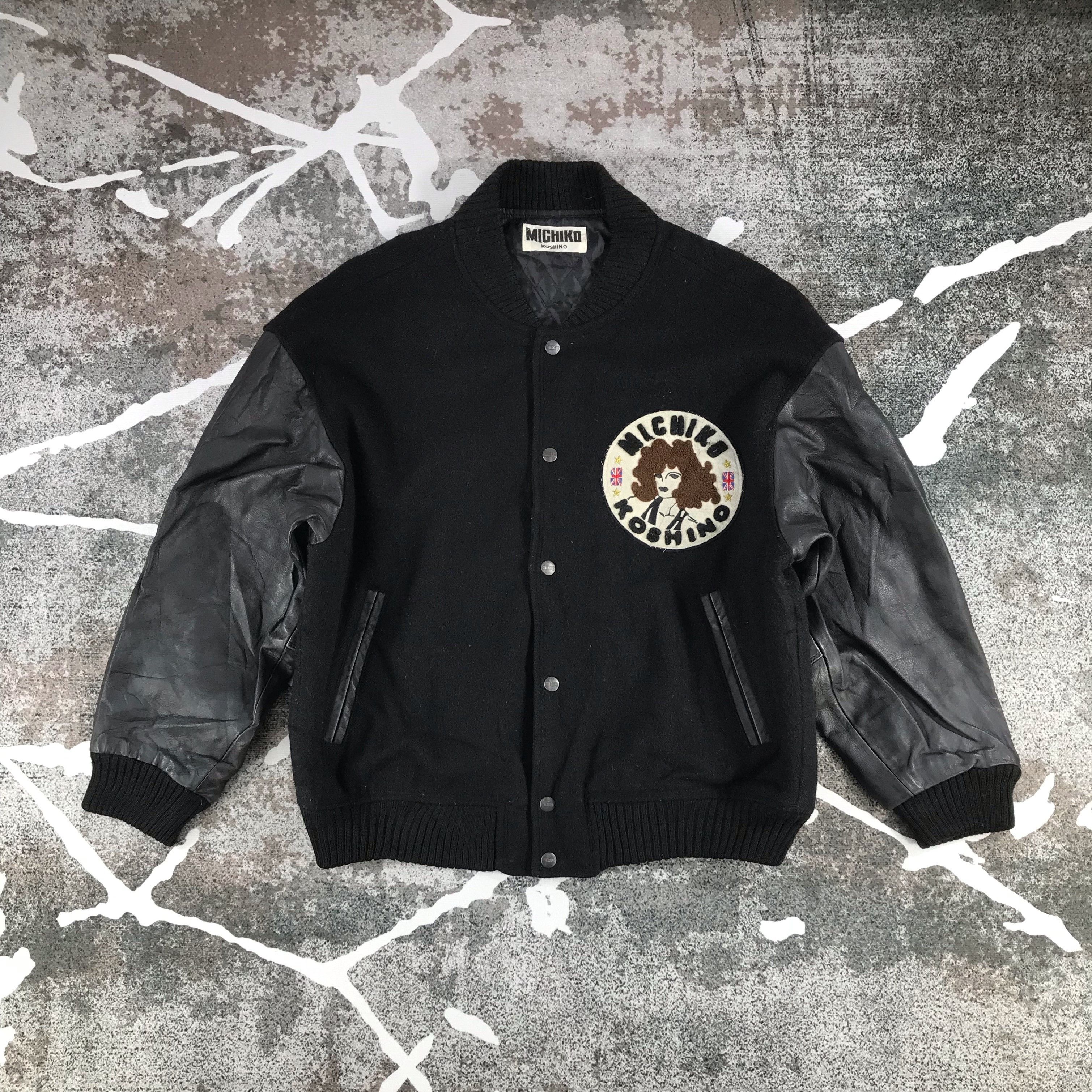 Vintage Japanese Brand Michoko Koshino Varsity Jacket