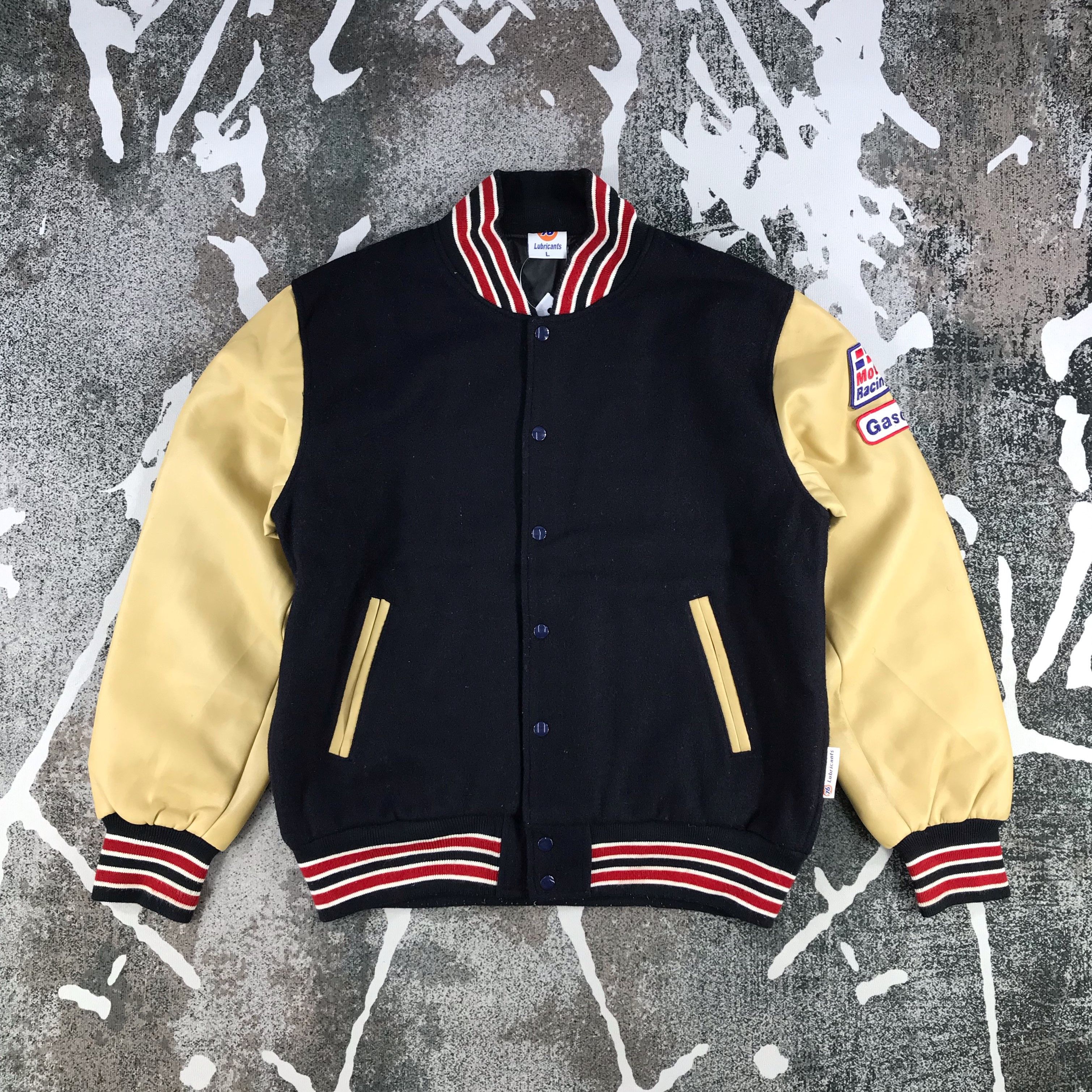 珍しい Varsity jacket 76 lubricants スタジャン - www.icecream4u.ca