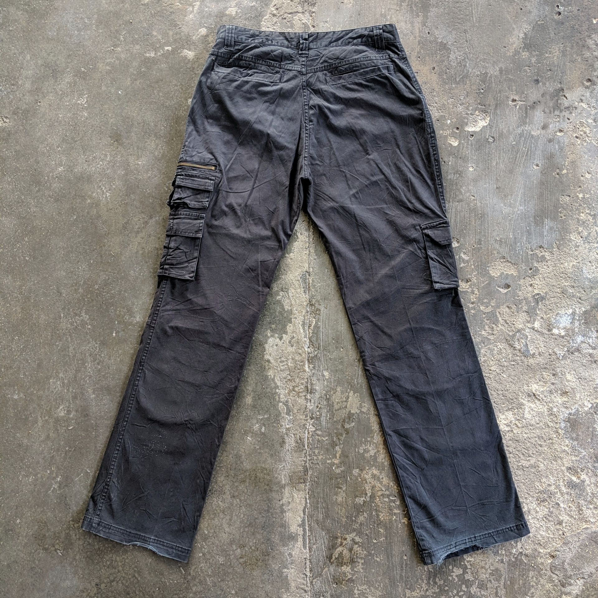 Japanese Brand W32 Vintage BLACK Paradisco Tactical Cargo Distressed Pants Size US 32 / EU 48 - 10 Thumbnail