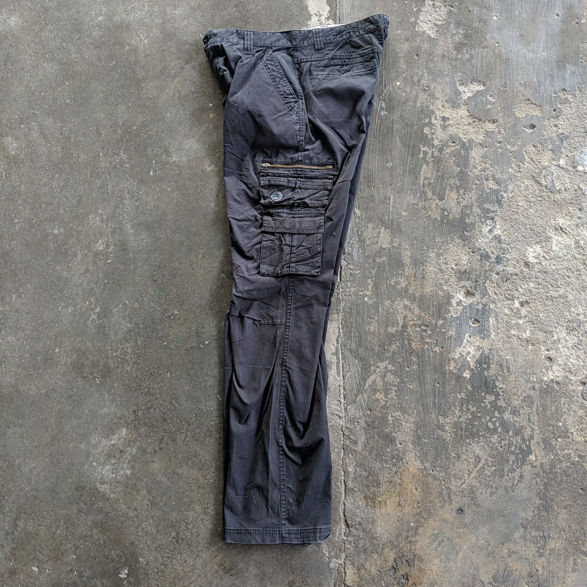 Japanese Brand W32 Vintage BLACK Paradisco Tactical Cargo Distressed Pants Size US 32 / EU 48 - 16 Thumbnail