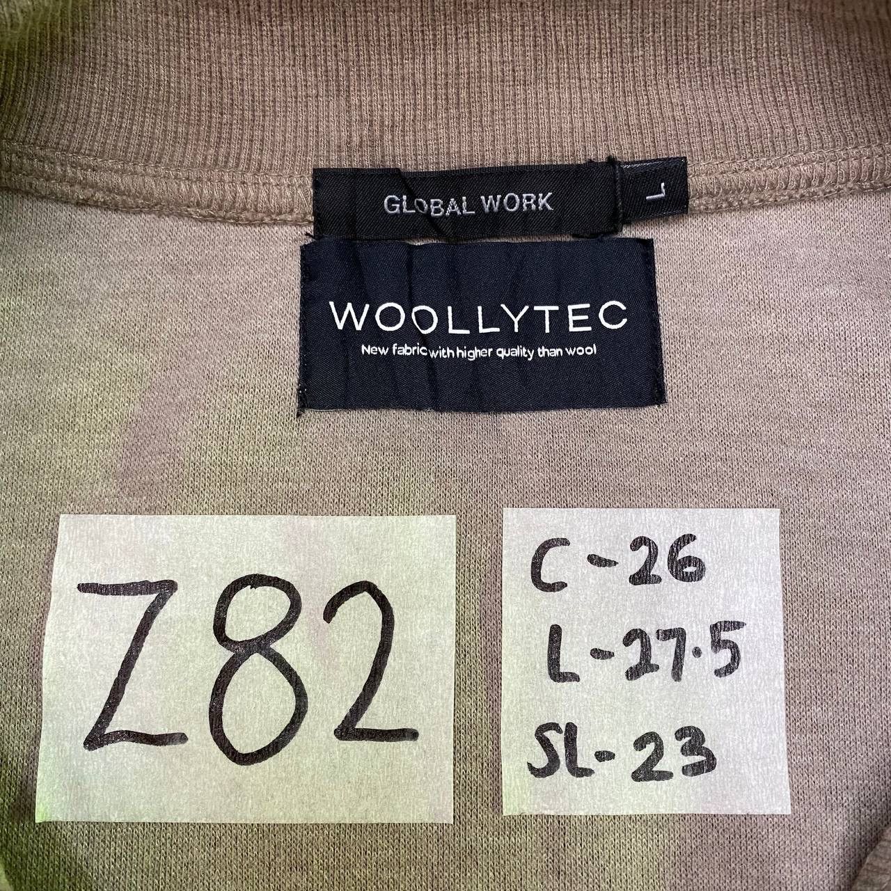Global Work × Japanese Brand Z82 JAPAN GLOBAL WORK X WOOLYTEC SWEATER Size US L / EU 52-54 / 3 - 5 Thumbnail