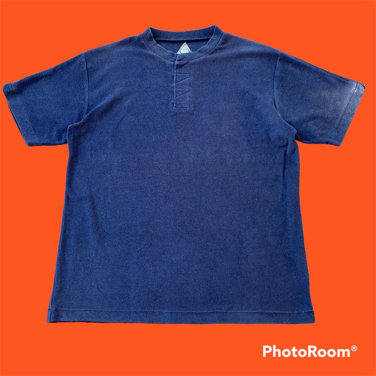 Japanese Brand blue towel tshirt Size US L / EU 52-54 / 3 - 1 Thumbnail