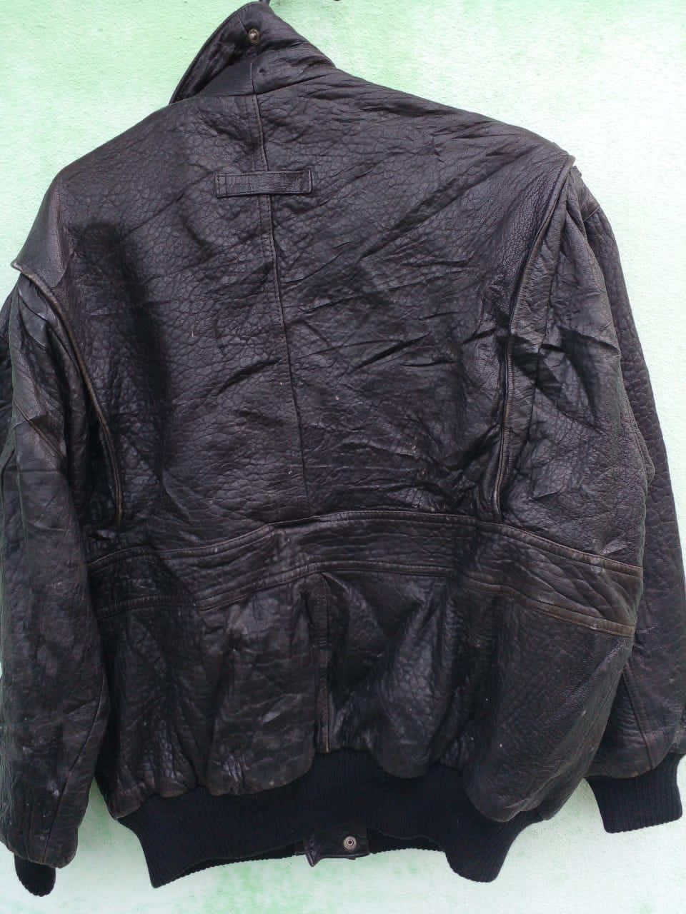Leather BOMBER JACKET x ECHT LEDER. (GJ 6) Size US XL / EU 56 / 4 - 2 Thumbnail
