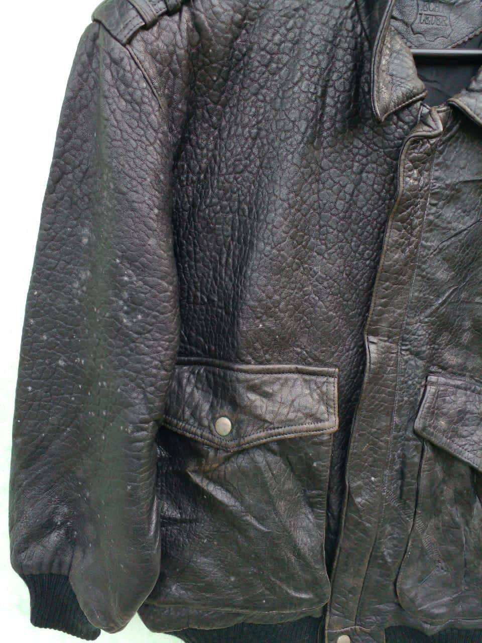 Leather BOMBER JACKET x ECHT LEDER. (GJ 6) Size US XL / EU 56 / 4 - 6 Thumbnail