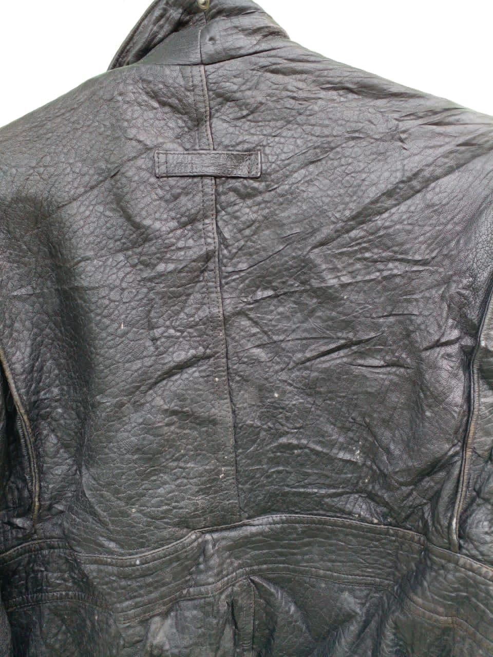 Leather BOMBER JACKET x ECHT LEDER. (GJ 6) Size US XL / EU 56 / 4 - 9 Thumbnail