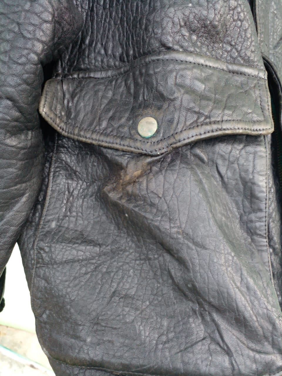 Leather BOMBER JACKET x ECHT LEDER. (GJ 6) Size US XL / EU 56 / 4 - 5 Thumbnail