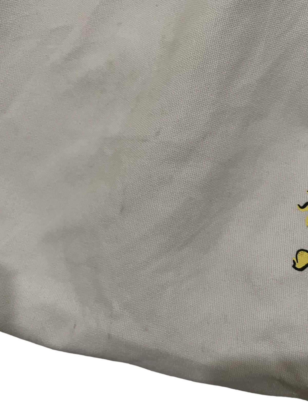 Japanese Brand Rare🔥Kaws x Joe Peanuts x Uniqlo Distressed Canvas Tote Bag Size ONE SIZE - 10 Thumbnail