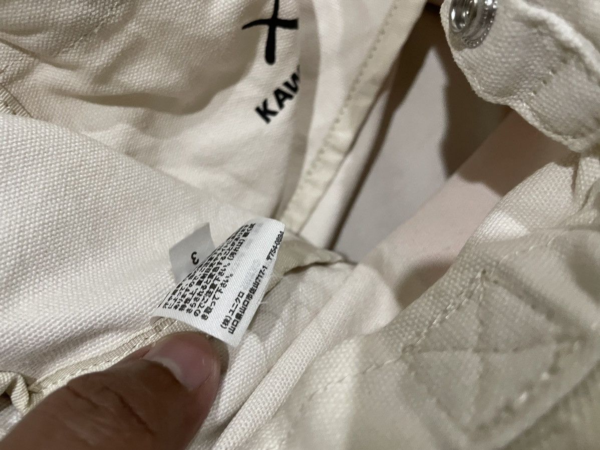 Japanese Brand Rare🔥Kaws x Joe Peanuts x Uniqlo Distressed Canvas Tote Bag Size ONE SIZE - 18 Thumbnail