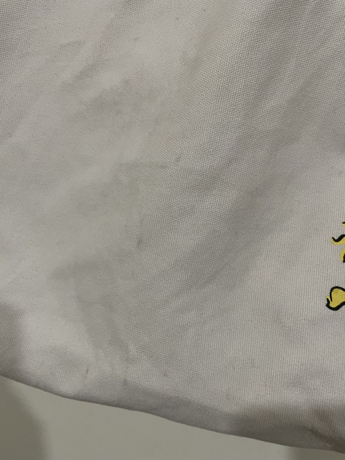 Japanese Brand Rare🔥Kaws x Joe Peanuts x Uniqlo Distressed Canvas Tote Bag Size ONE SIZE - 14 Thumbnail