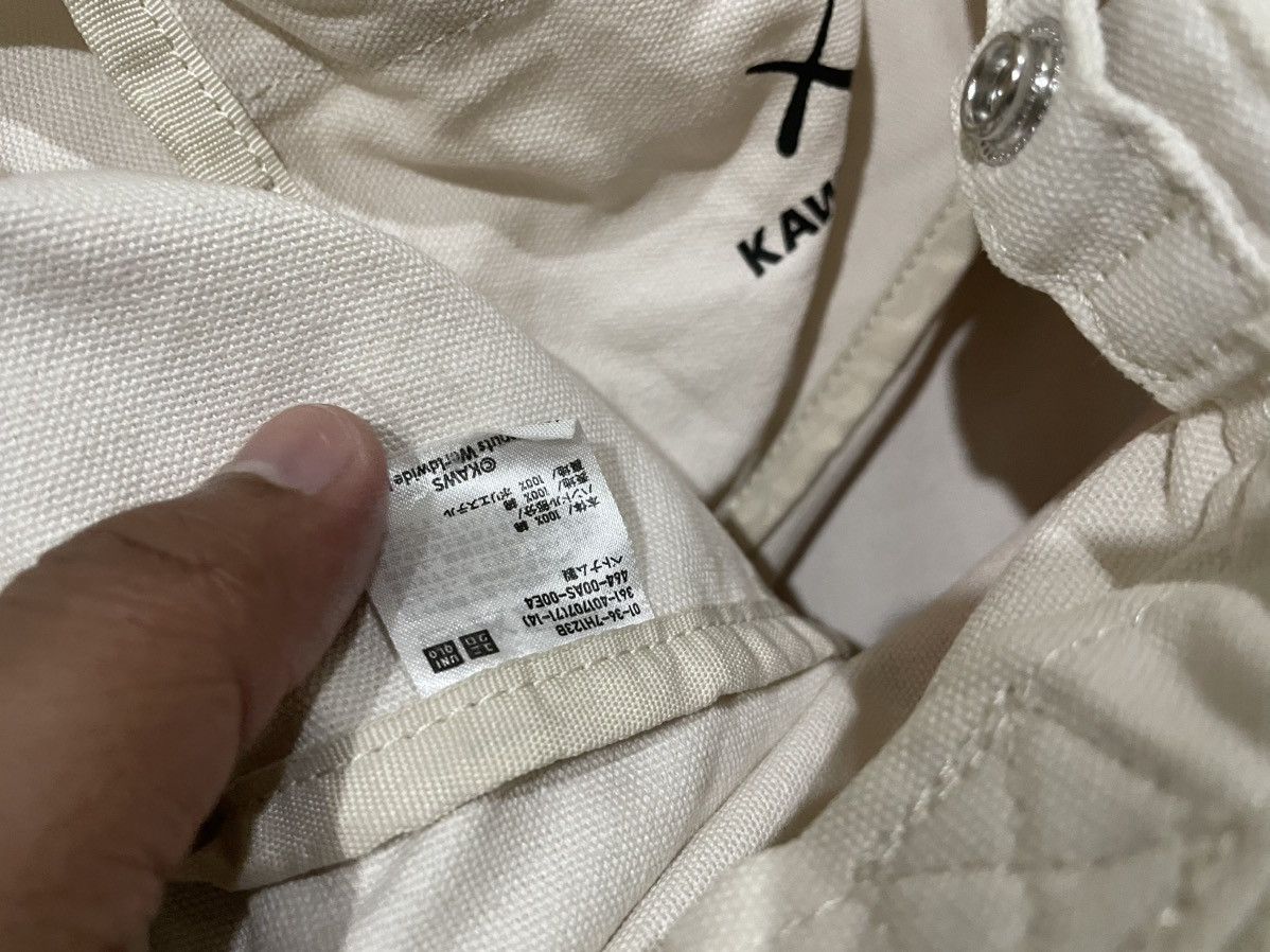 Japanese Brand Rare🔥Kaws x Joe Peanuts x Uniqlo Distressed Canvas Tote Bag Size ONE SIZE - 19 Thumbnail