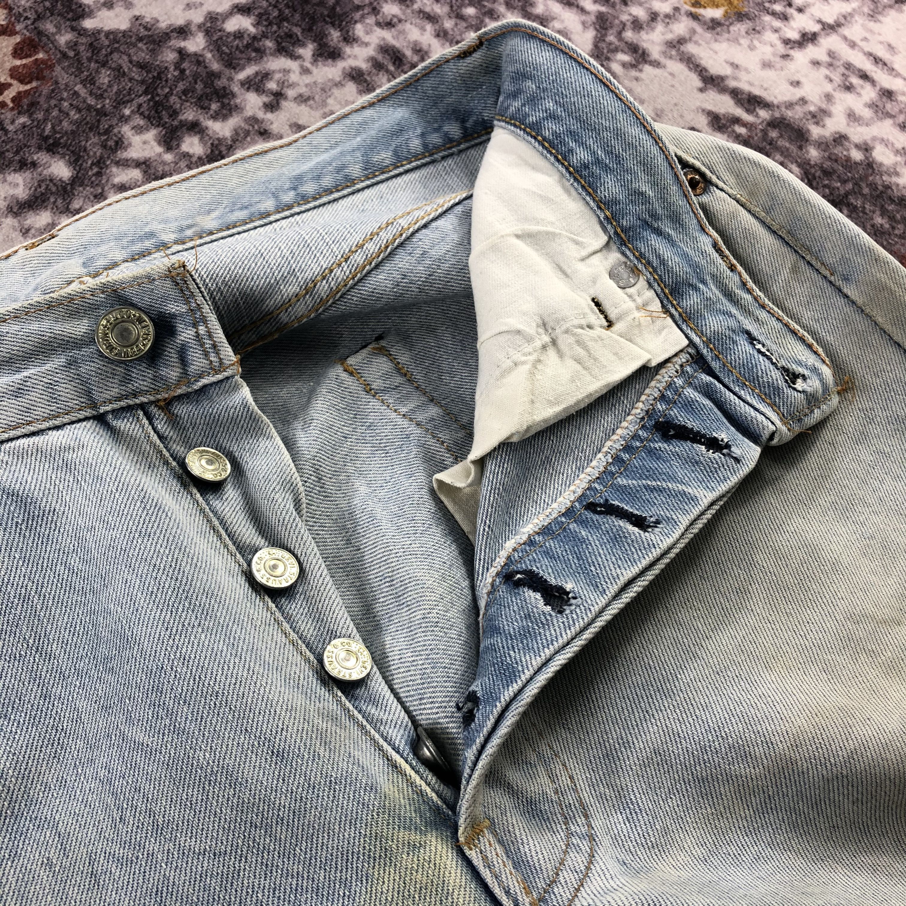 Levi's × Vintage Vintage 80s Redline Levis 501 Jeans-JM2772 Size US 30 / EU 46 - 11 Thumbnail