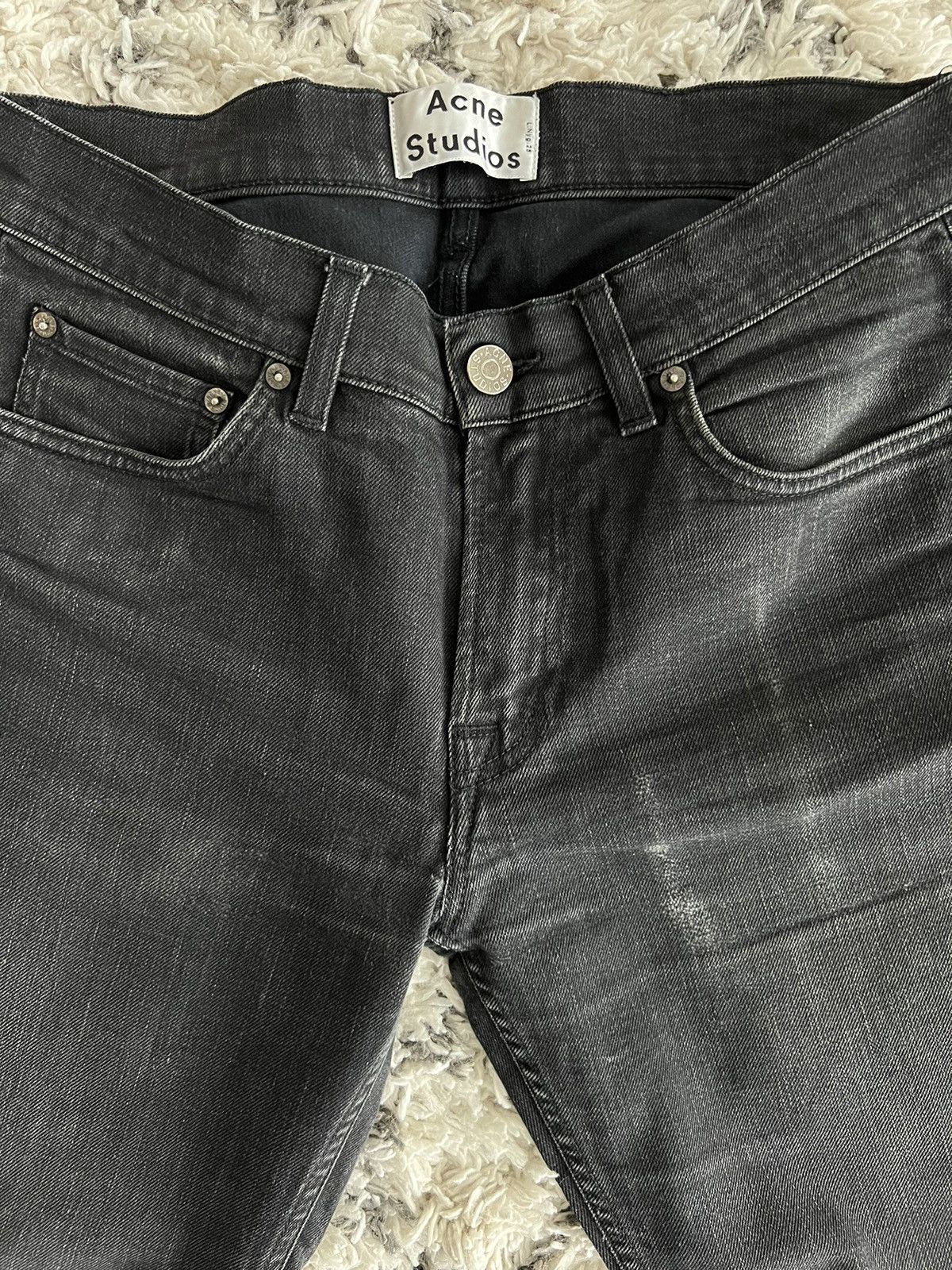 Acne Studios Acne Studios Ace Cash Black Jeans Size US 29 - 3 Thumbnail