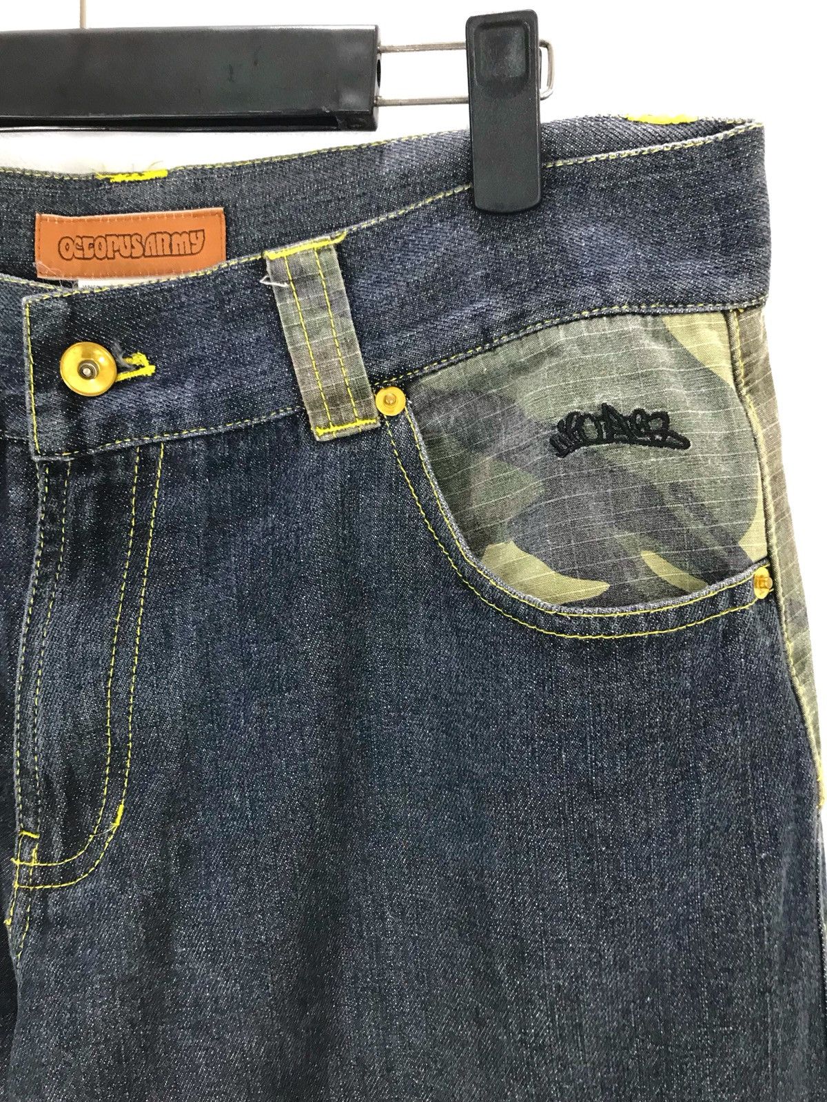 Number (N)ine × Undercover Japanese Brand OCTOPUS ARMY Baggy Denim Jeans Size US 34 / EU 50 - 6 Thumbnail