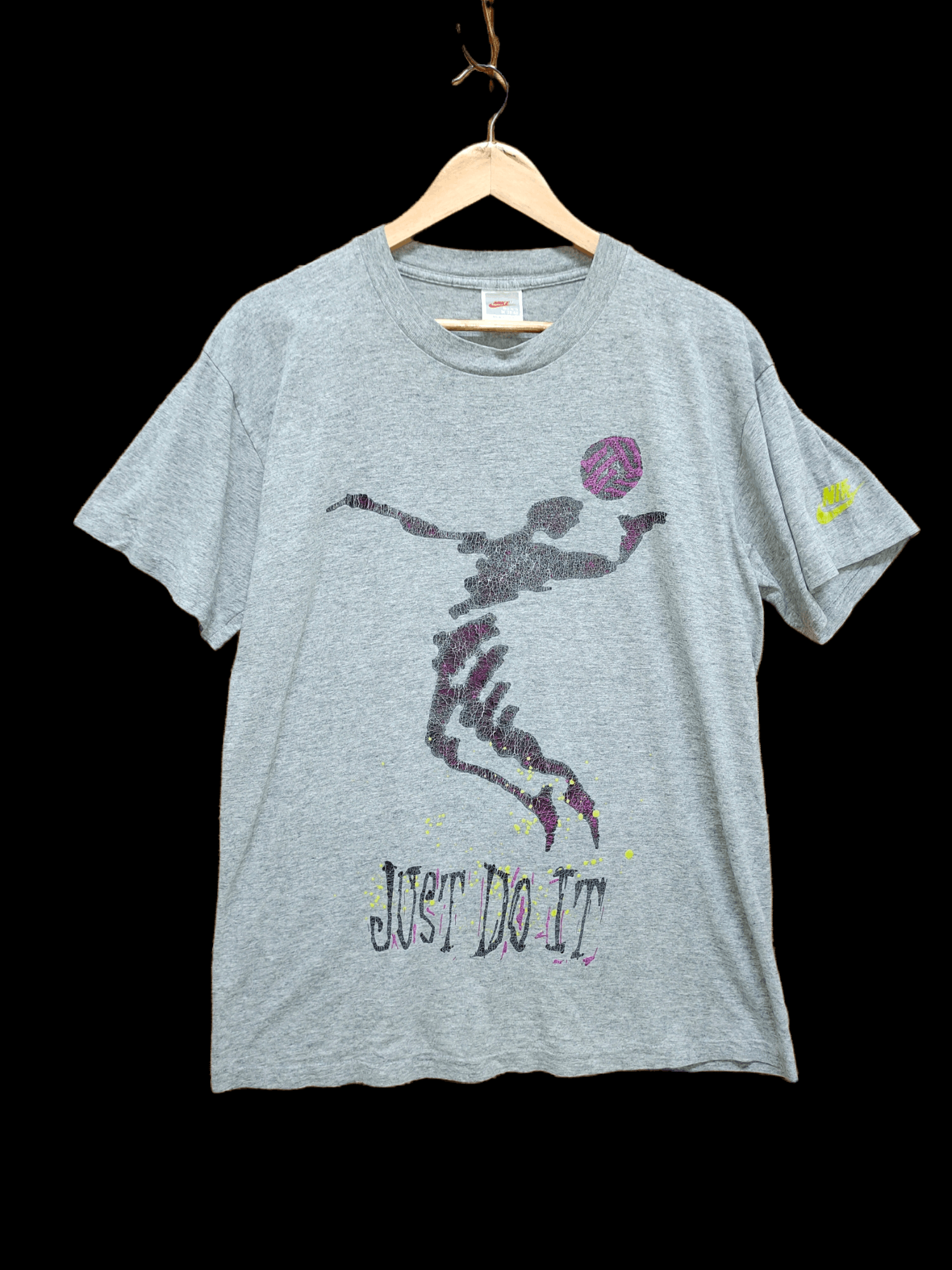Jordan Brand Vintage 90s Nike Silver Tag "Just Do It" T-Shirt Size US M / EU 48-50 / 2 - 1 Thumbnail