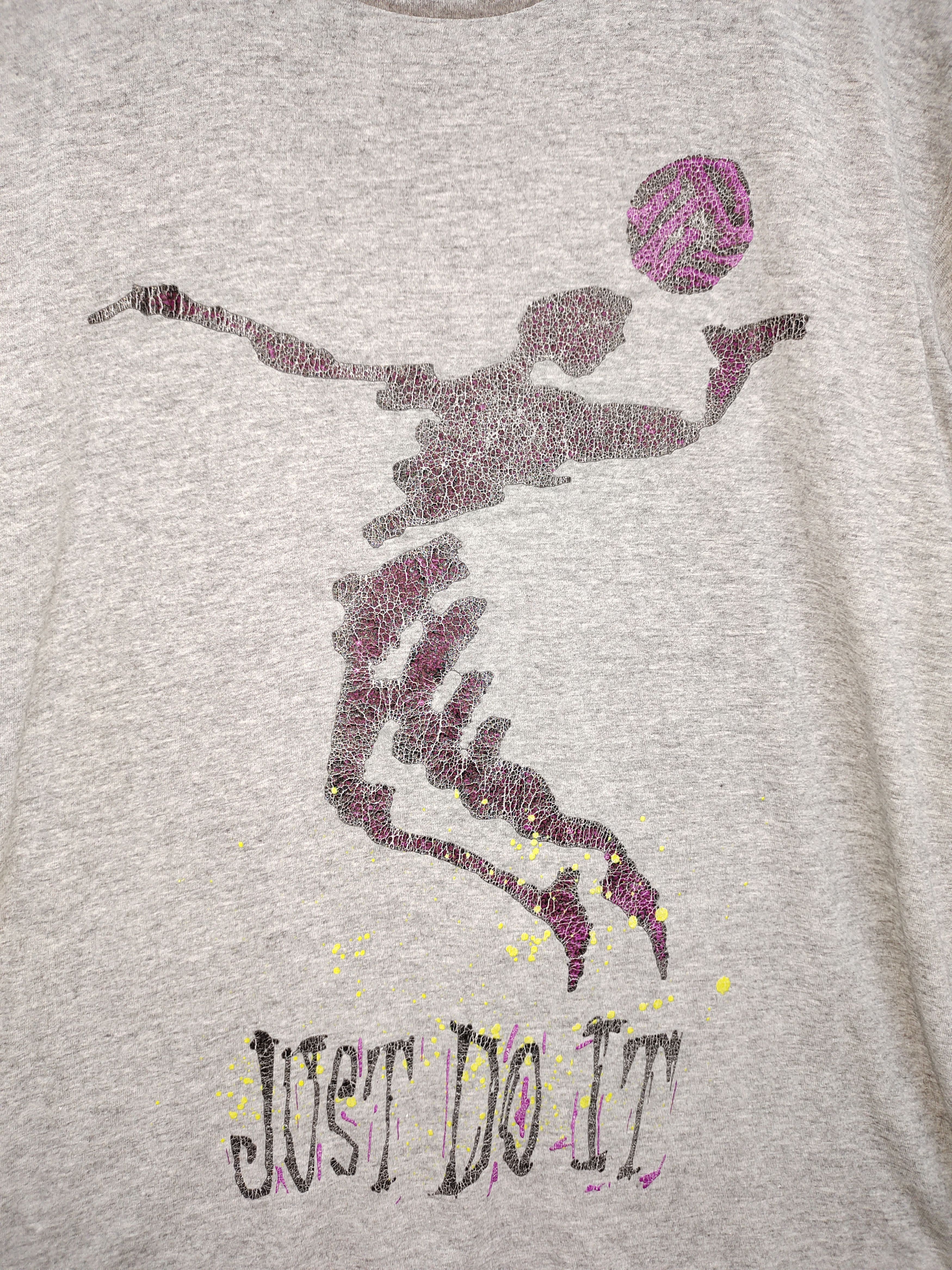 Jordan Brand Vintage 90s Nike Silver Tag "Just Do It" T-Shirt Size US M / EU 48-50 / 2 - 4 Thumbnail