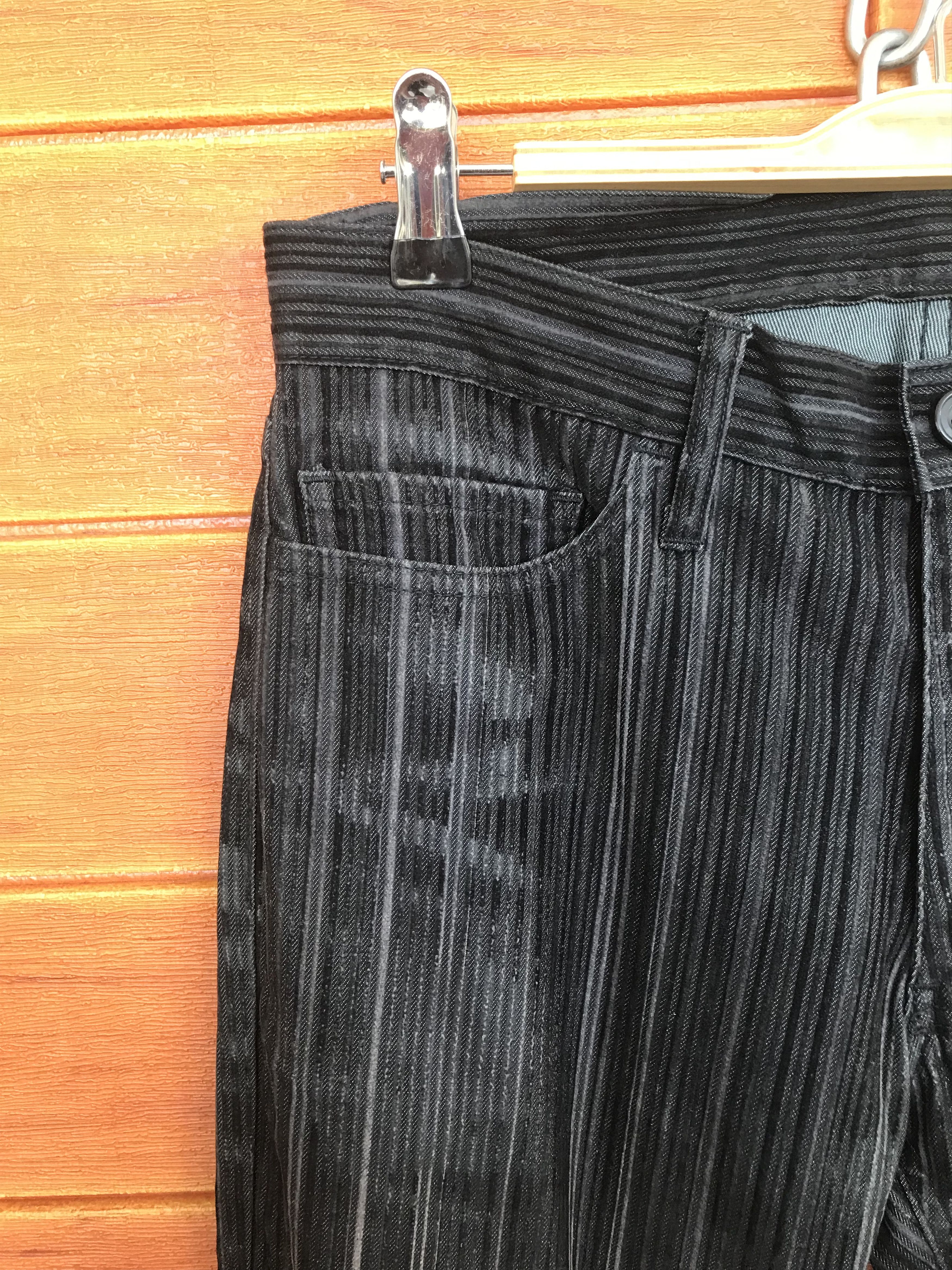 If Six Was Nine Flare Jeans Rupert The Difference Striped Denim Bootcut Size US 30 / EU 46 - 5 Thumbnail