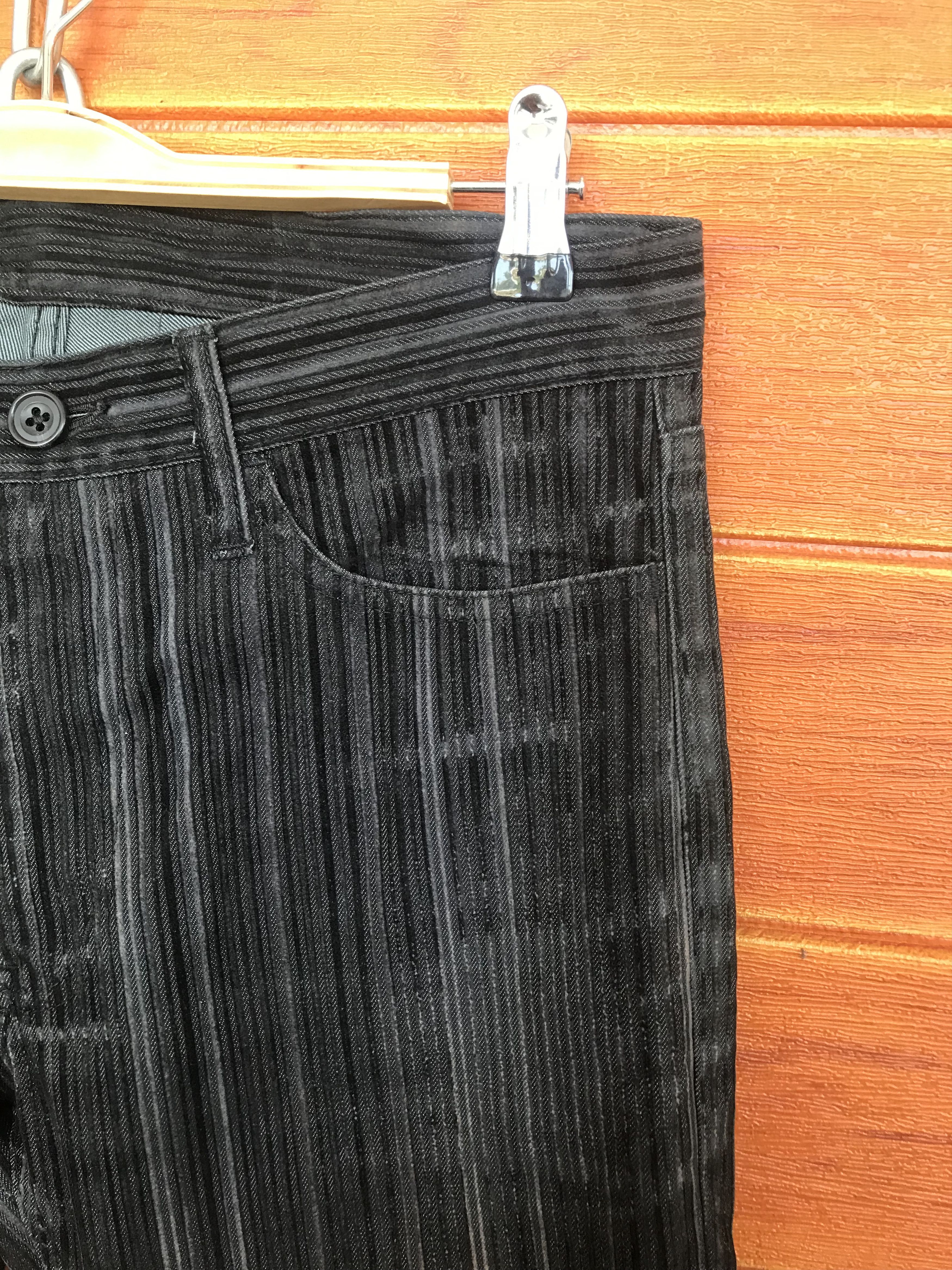 If Six Was Nine Flare Jeans Rupert The Difference Striped Denim Bootcut Size US 30 / EU 46 - 6 Thumbnail