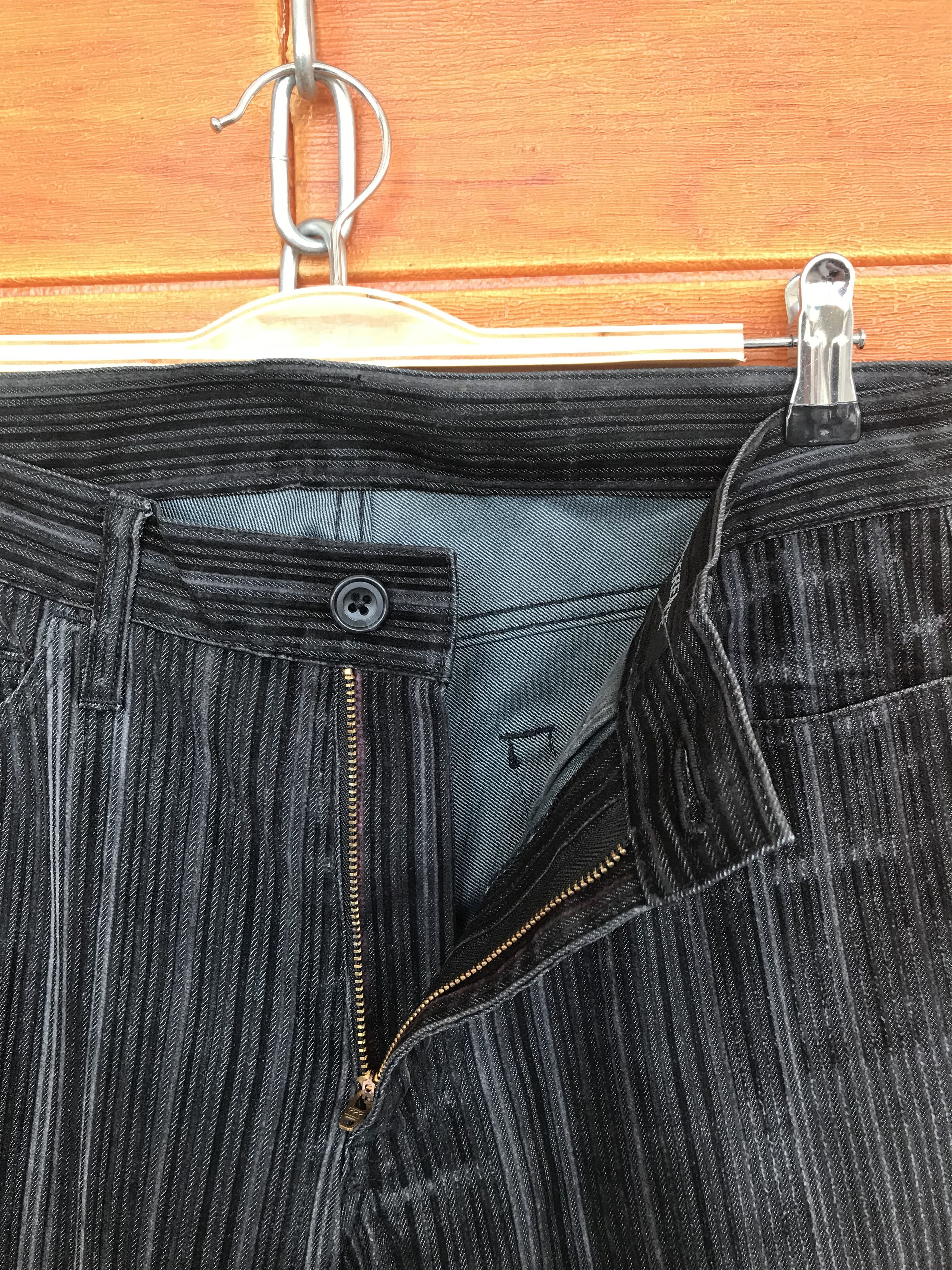If Six Was Nine Flare Jeans Rupert The Difference Striped Denim Bootcut Size US 30 / EU 46 - 11 Thumbnail
