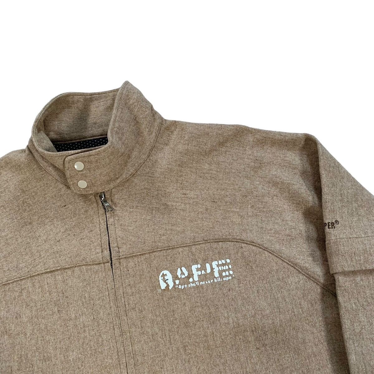 Vintage VTG A Bathing Ape Bape Brown Wool Gore Windstopper Jacket Size US L / EU 52-54 / 3 - 2 Thumbnail