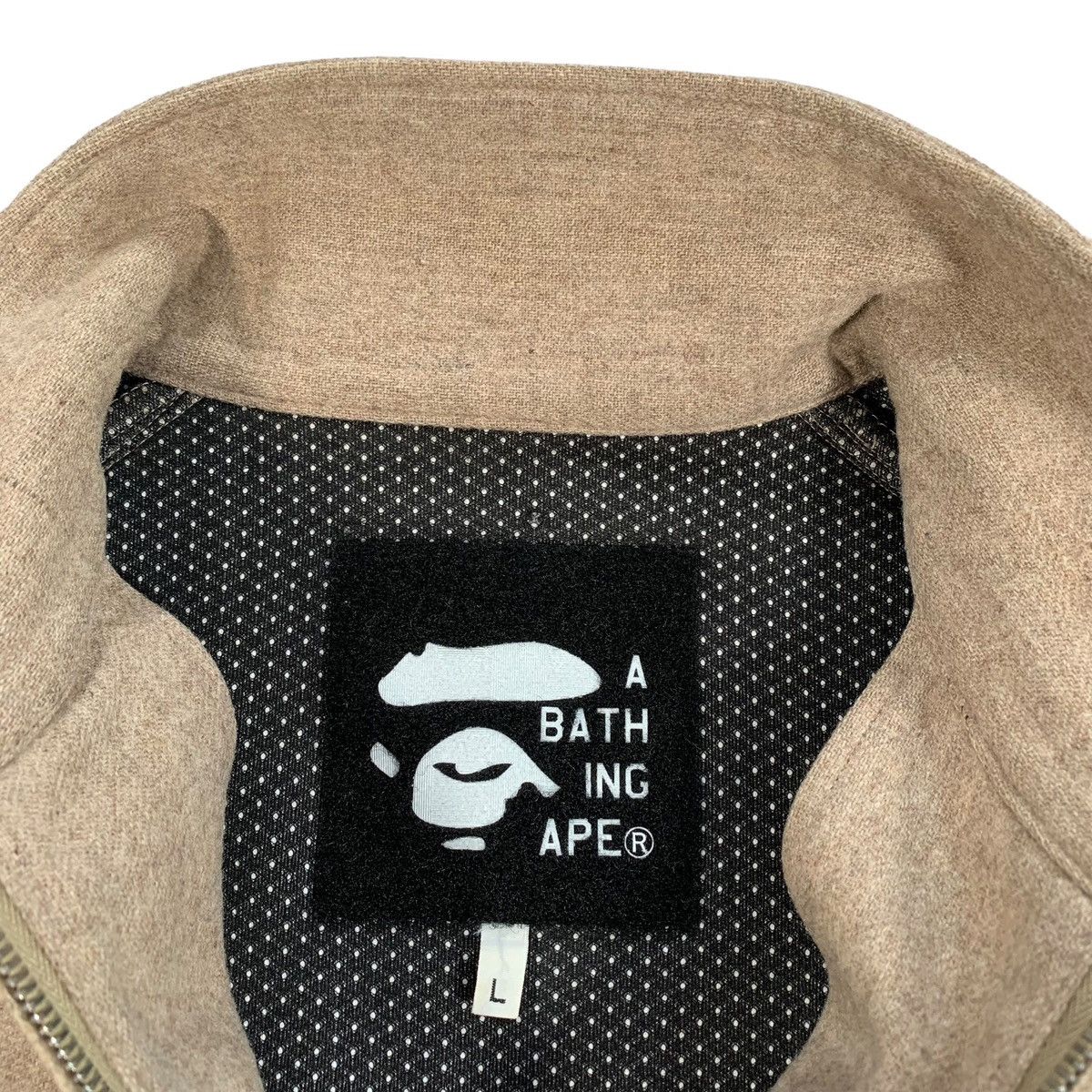 Vintage VTG A Bathing Ape Bape Brown Wool Gore Windstopper Jacket Size US L / EU 52-54 / 3 - 6 Thumbnail