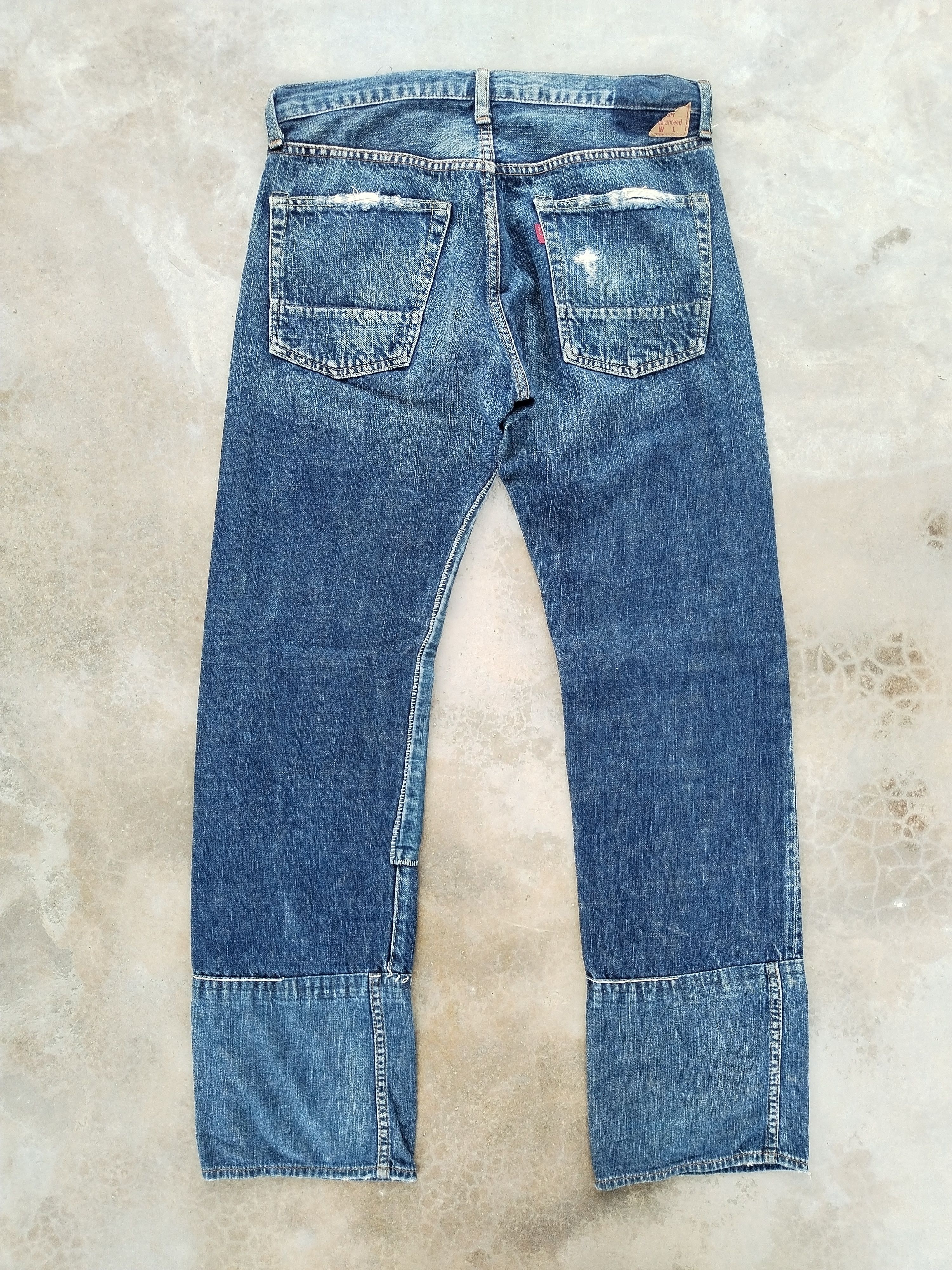 Japanese Brand Denim & Dungaree Patchwork Jeans Size US 32 / EU 48 - 5 Thumbnail