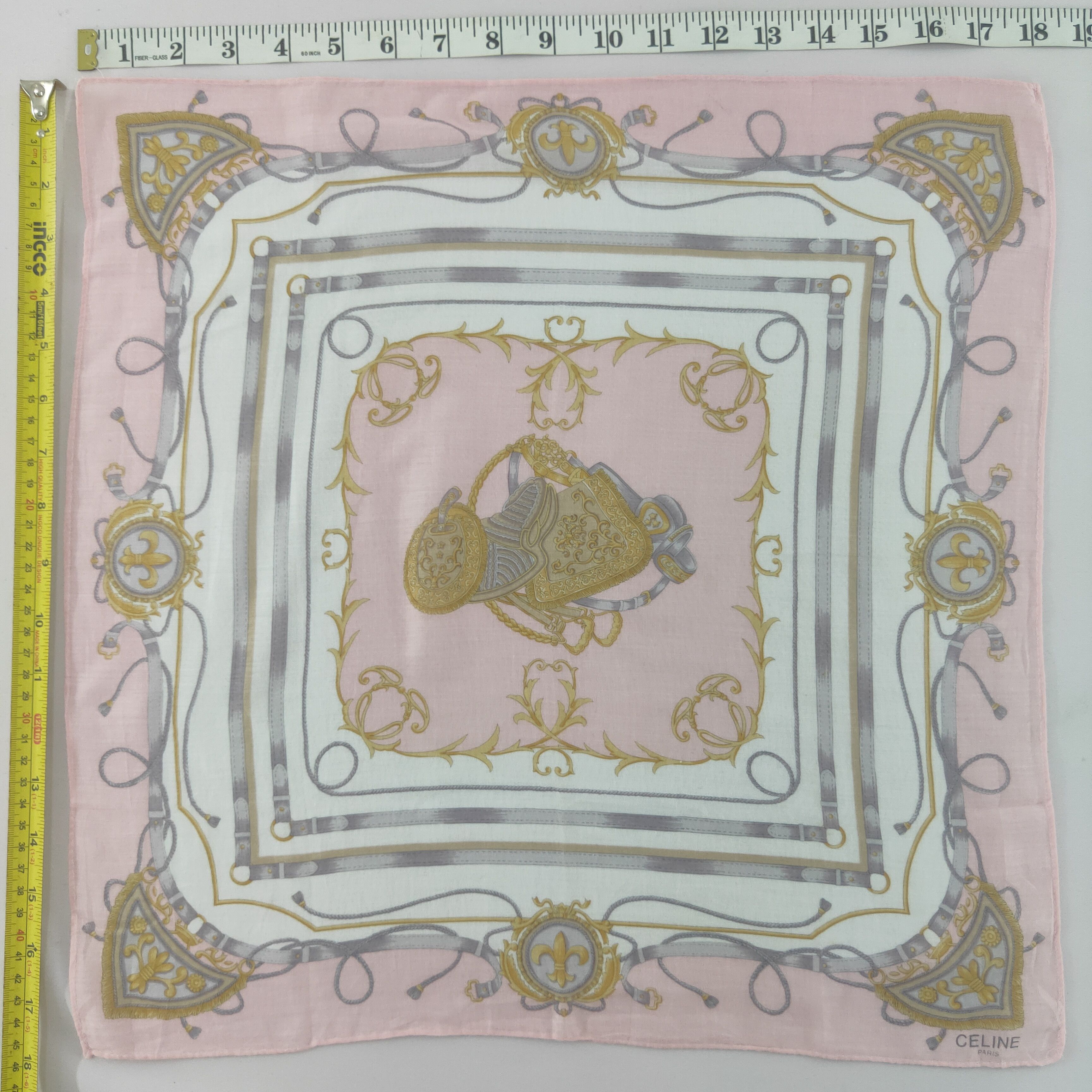 Celine × Vintage Celine handkerchief neckerchief bandana 3F213083 Size ONE SIZE - 3 Thumbnail