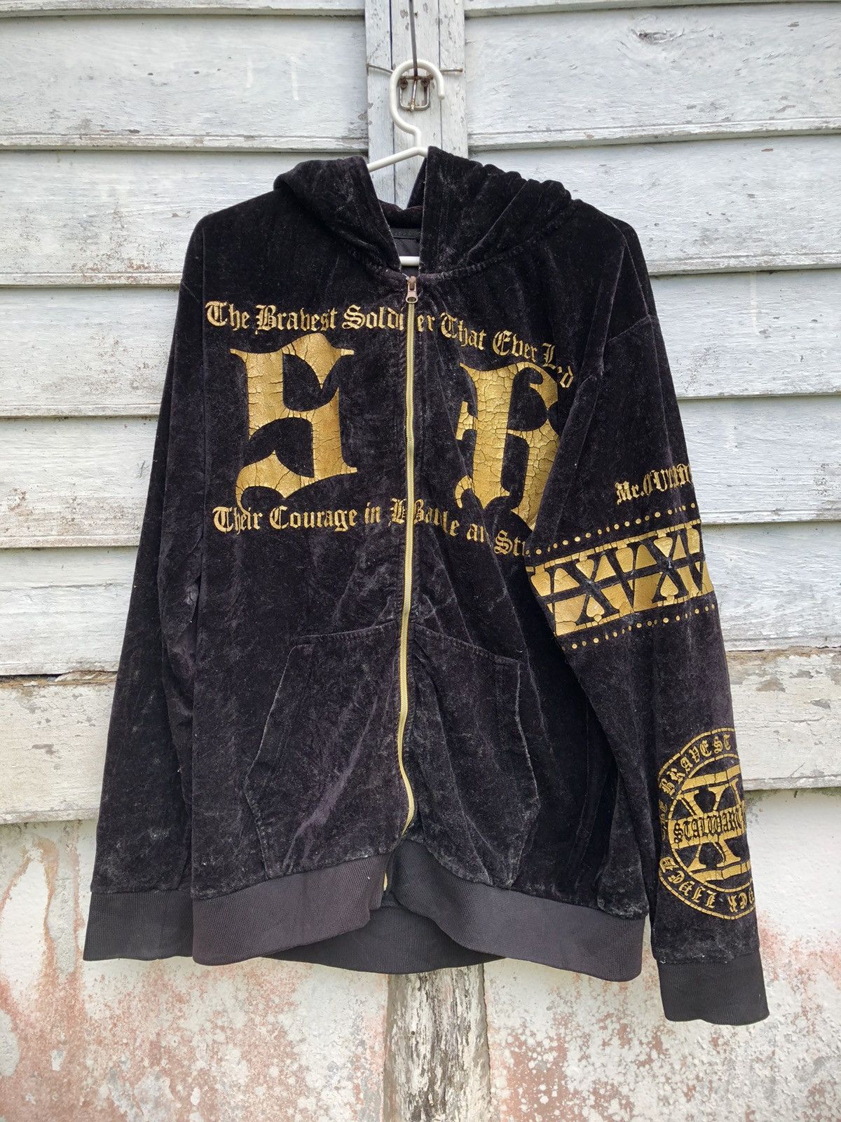 Original Remakgear Printed Velvet Hoodie