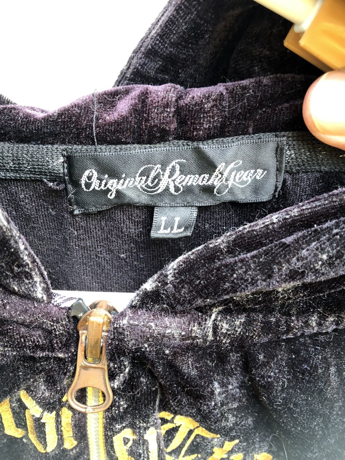Original Remakgear Printed Velvet Hoodie