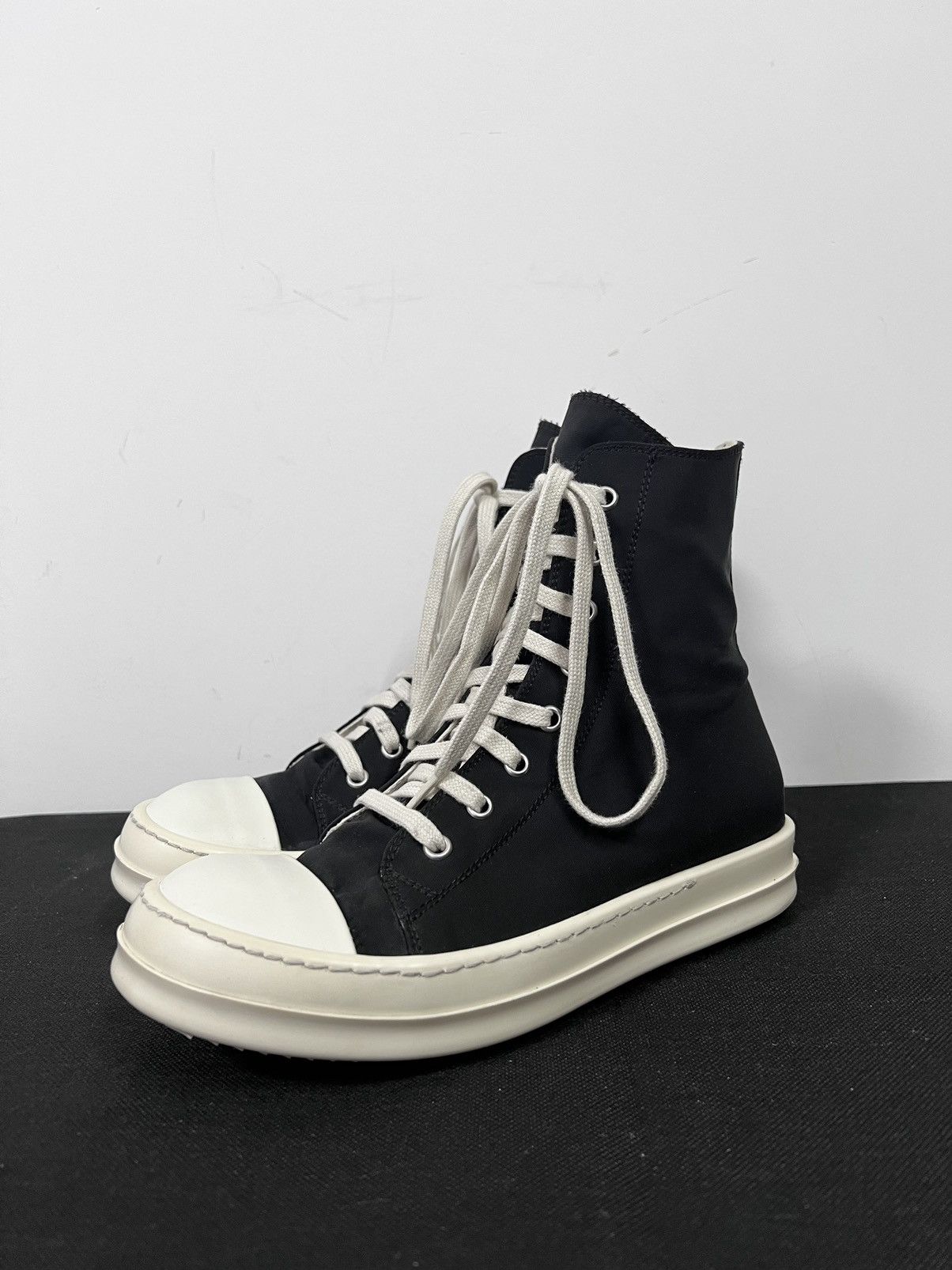 Rick Owens Drkshdw Rick owens drkshdw ramones high top sneakers sz37 Size US 7 / IT 37 - 1 Thumbnail