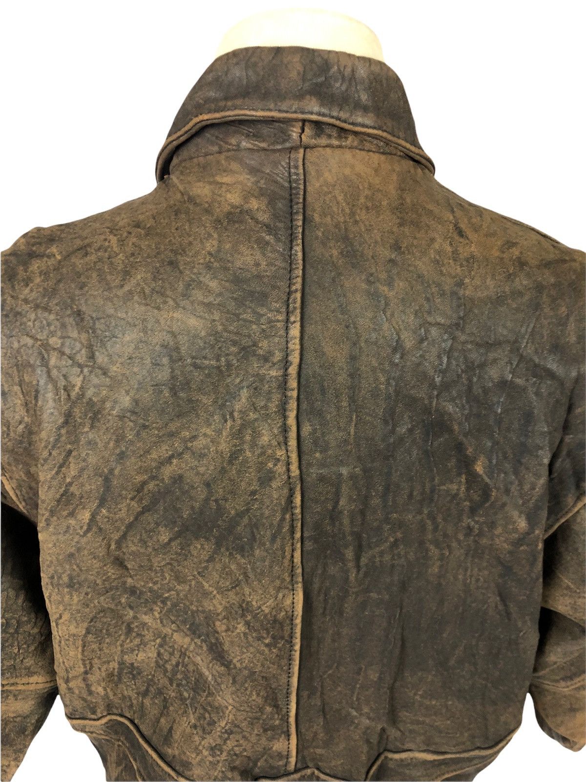 Genuine Leather Vintage Japanese Brand Suburban B3 Leather Jacket Size US M / EU 48-50 / 2 - 15 Thumbnail