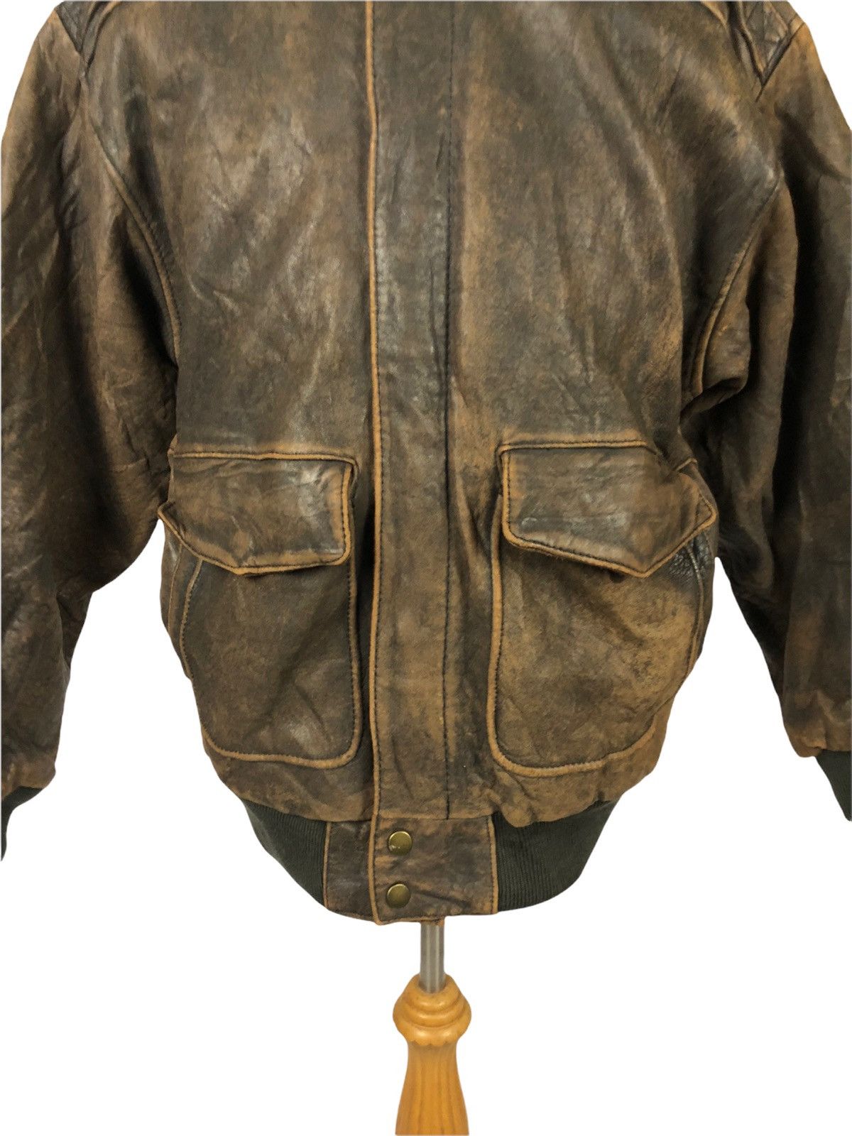 Genuine Leather Vintage Japanese Brand Suburban B3 Leather Jacket Size US M / EU 48-50 / 2 - 6 Thumbnail