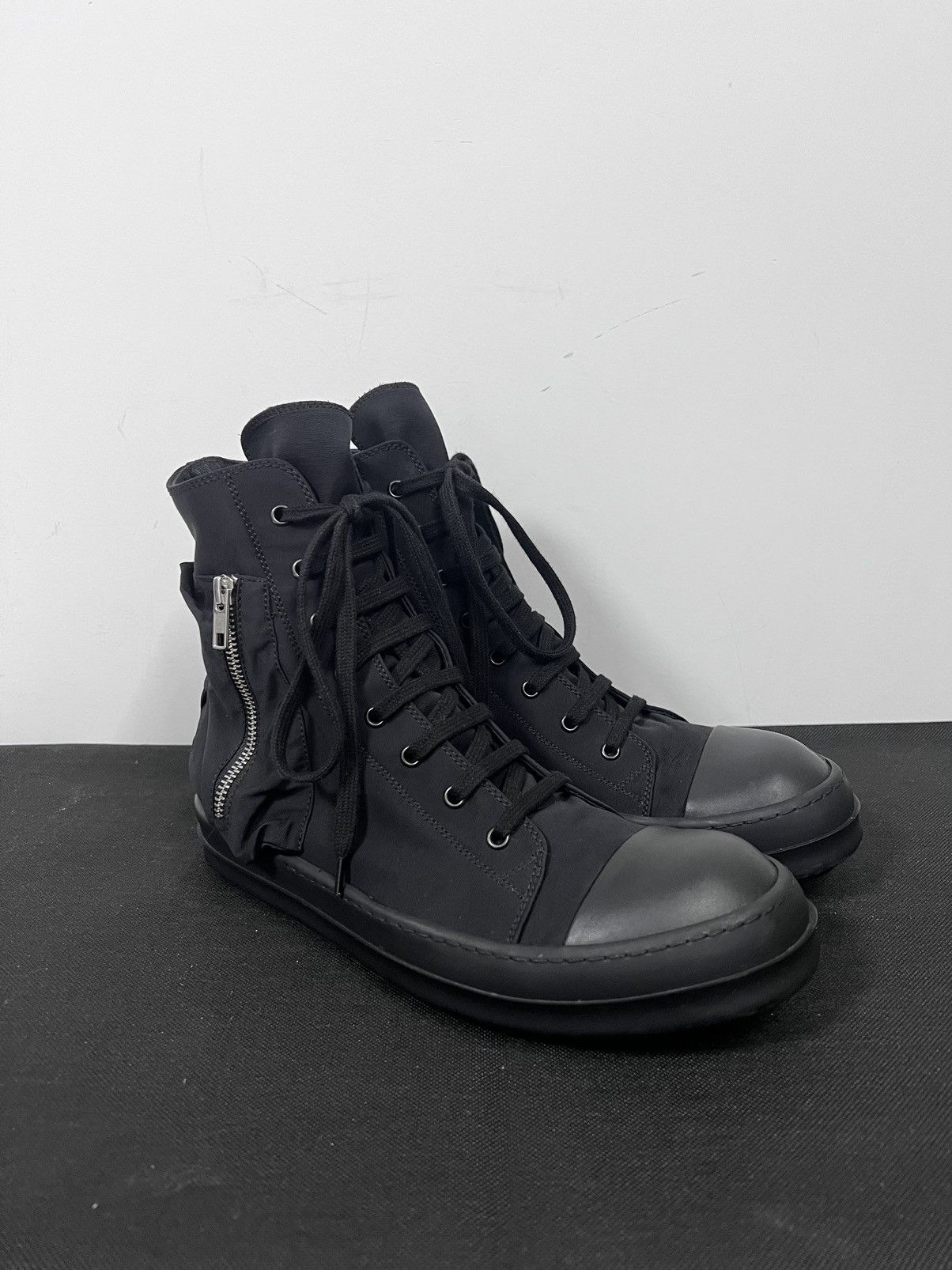Rick Owens Drkshdw Rick owens drkshdw cargo ramones high top sneakers Size US 9 / EU 42 - 6 Thumbnail