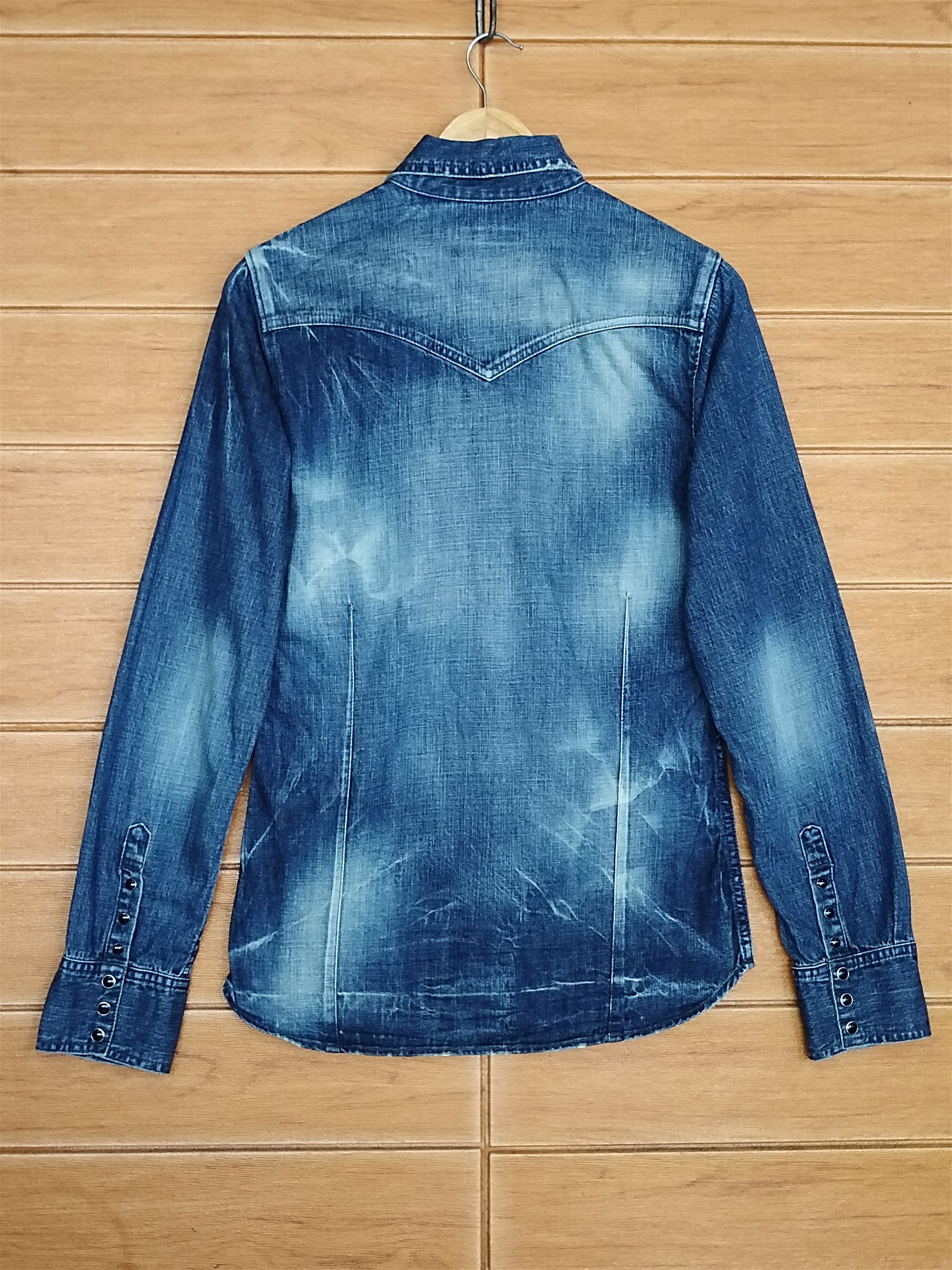 CIVARIZE 🇯🇵 Civarize Snap Button Denim Shirt Nice Design Patina Size US S / EU 44-46 / 1 - 13 Thumbnail