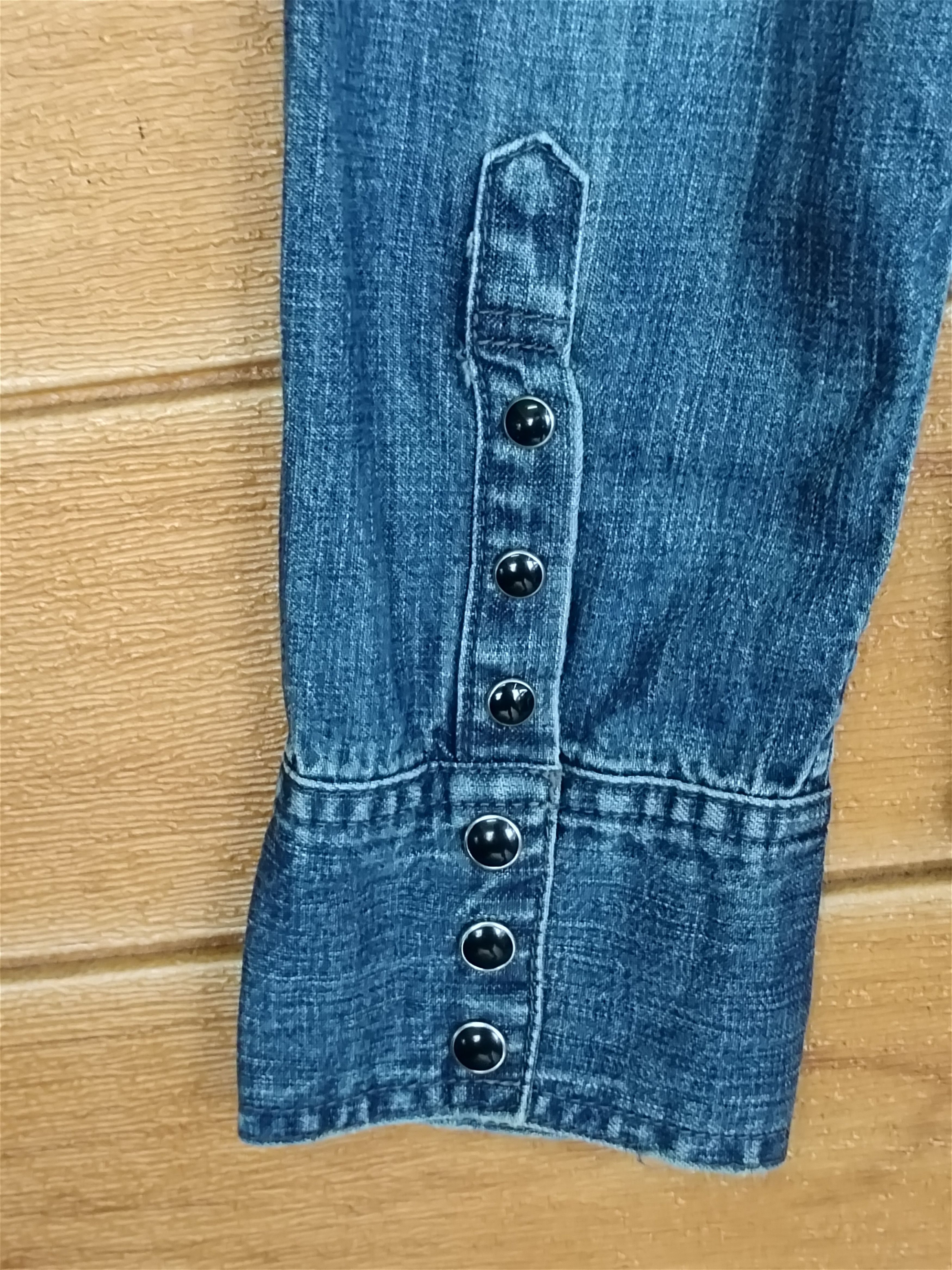 CIVARIZE 🇯🇵 Civarize Snap Button Denim Shirt Nice Design Patina Size US S / EU 44-46 / 1 - 16 Thumbnail