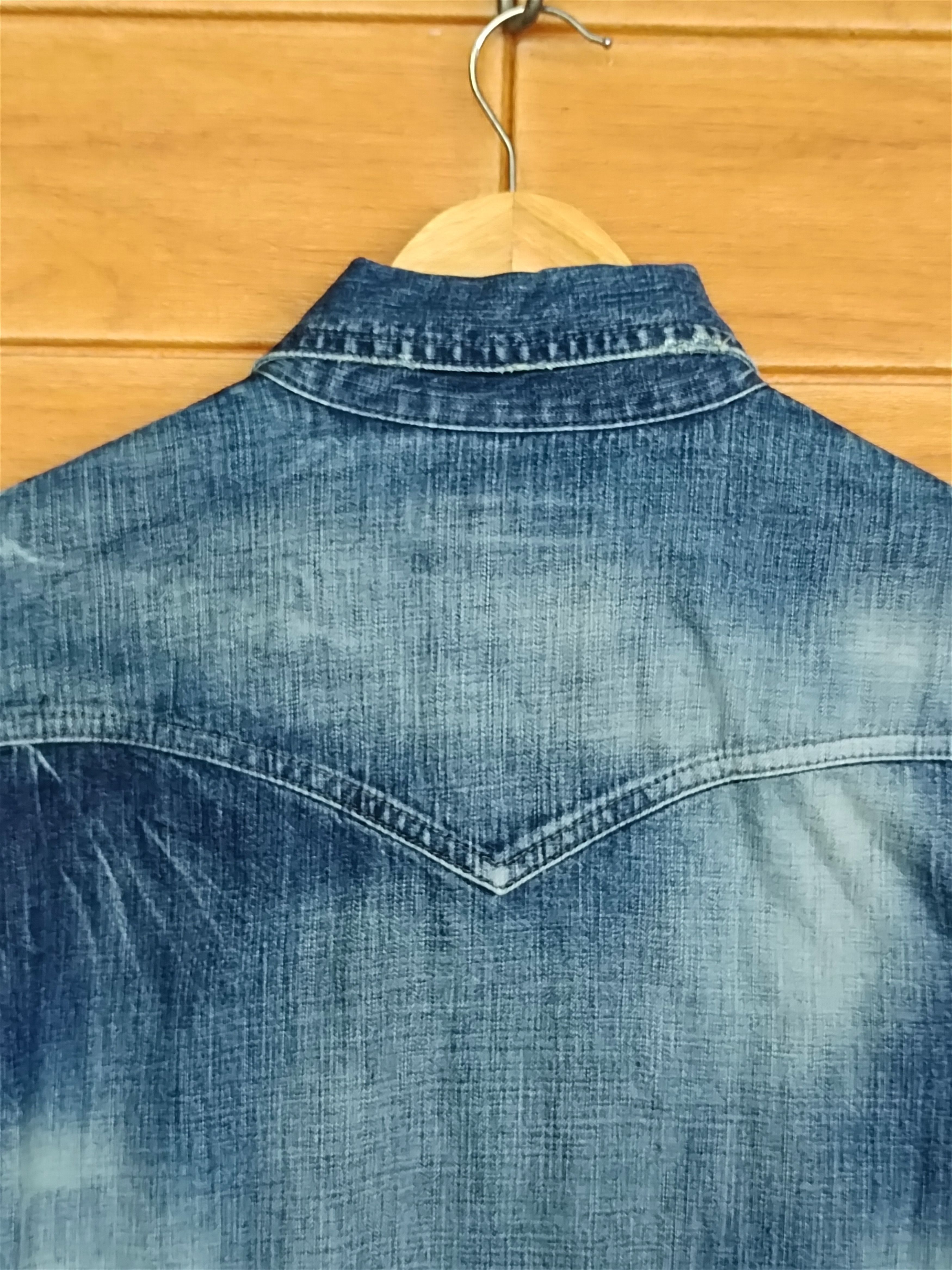 CIVARIZE 🇯🇵 Civarize Snap Button Denim Shirt Nice Design Patina Size US S / EU 44-46 / 1 - 14 Thumbnail